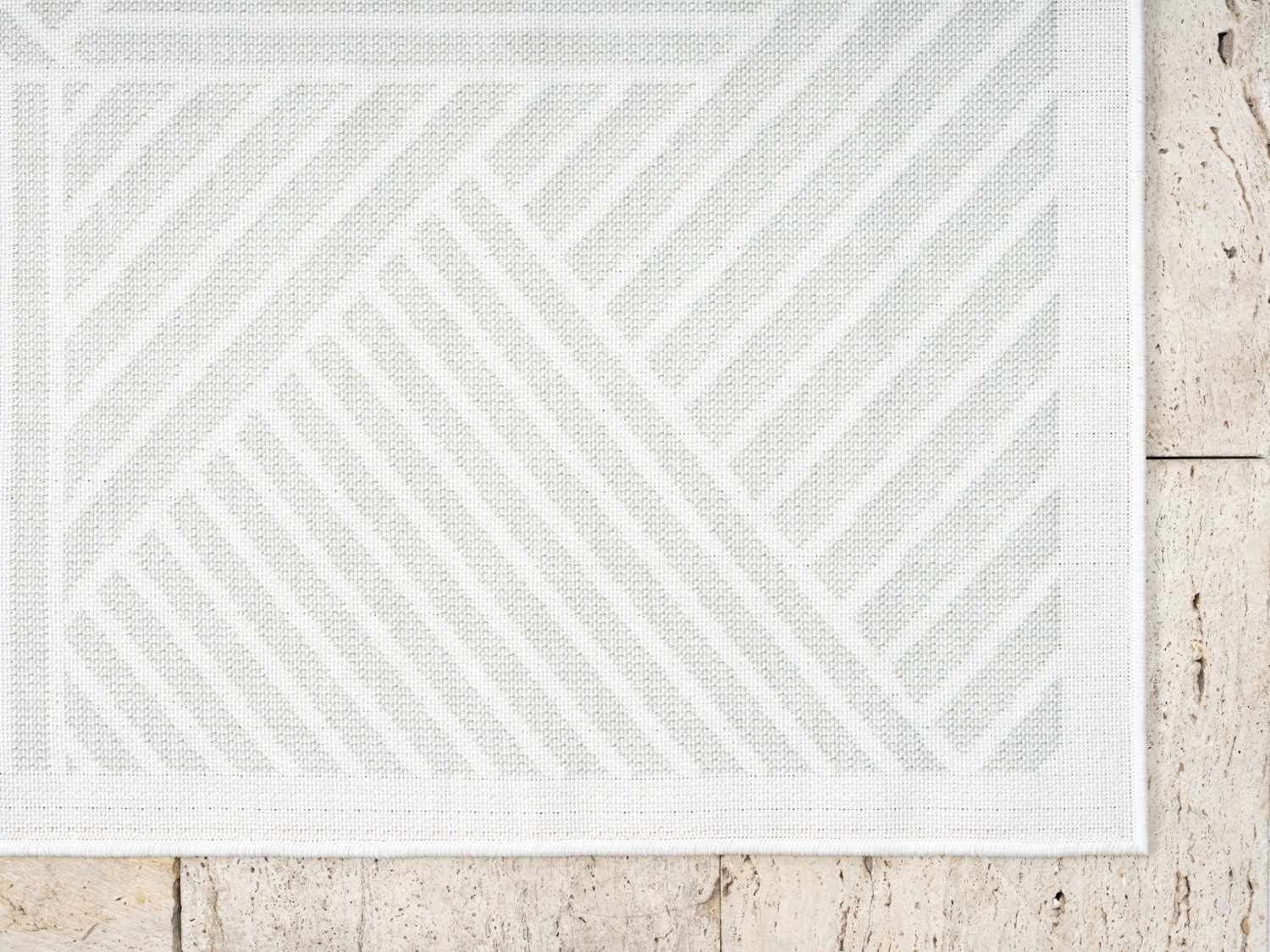 Myflair Möbel & Accessoires Teppich »Vill, LAGERRÄUMUNG!« rechteckig 8 mm Höhe modernes Design, Hoch-Tief Effekt, Outdoor geeignet, Balkon, Terrasse