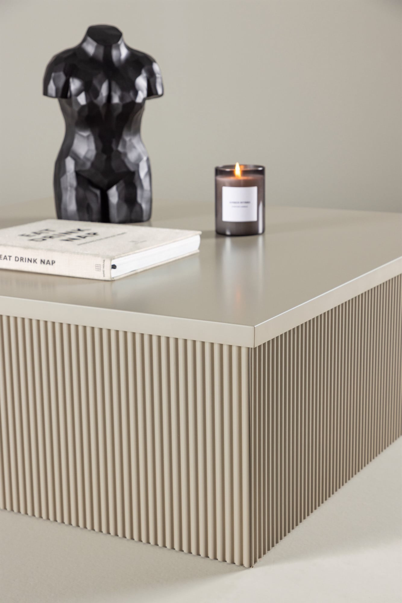 Venture Home Table basse Table basse, MDF, carrée, basse, spacieuse, accueillante