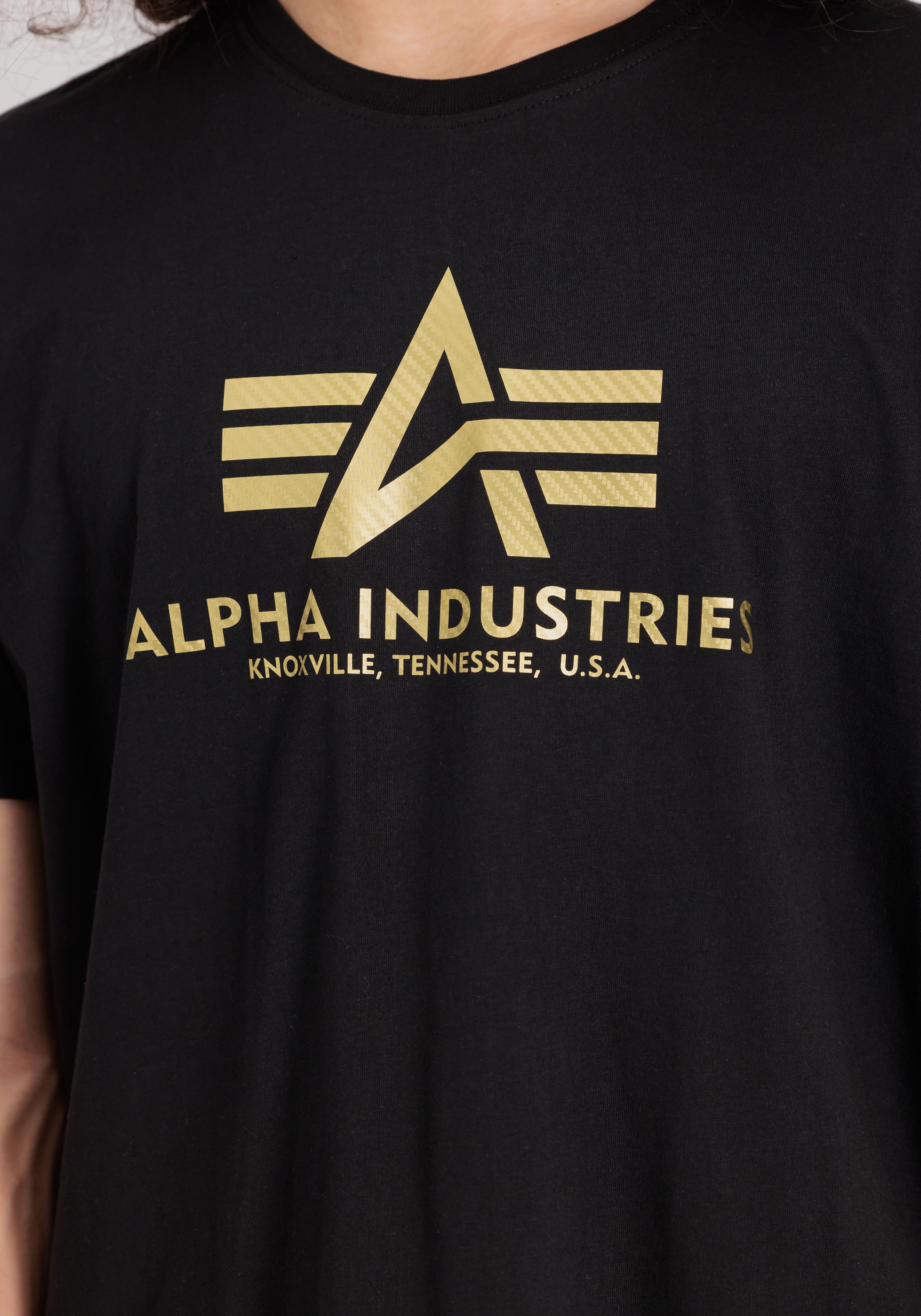 Alpha Industries T-Shirt »ALPHA INDUSTRIES Men - T-Shirts Basic T Carbon«