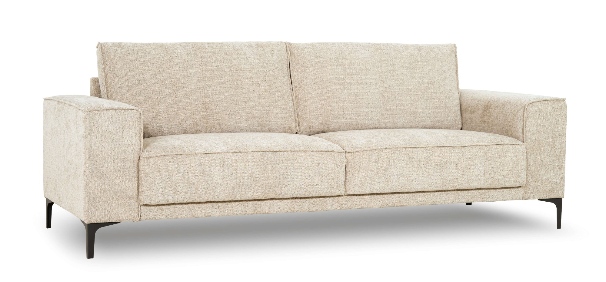 GOODproduct 3-places »OLAND, B: 224 cm - Skandi-Design, Chenille-Bezug« Struktur, Flachgewebe, Luxus-Microfaser, Boucle