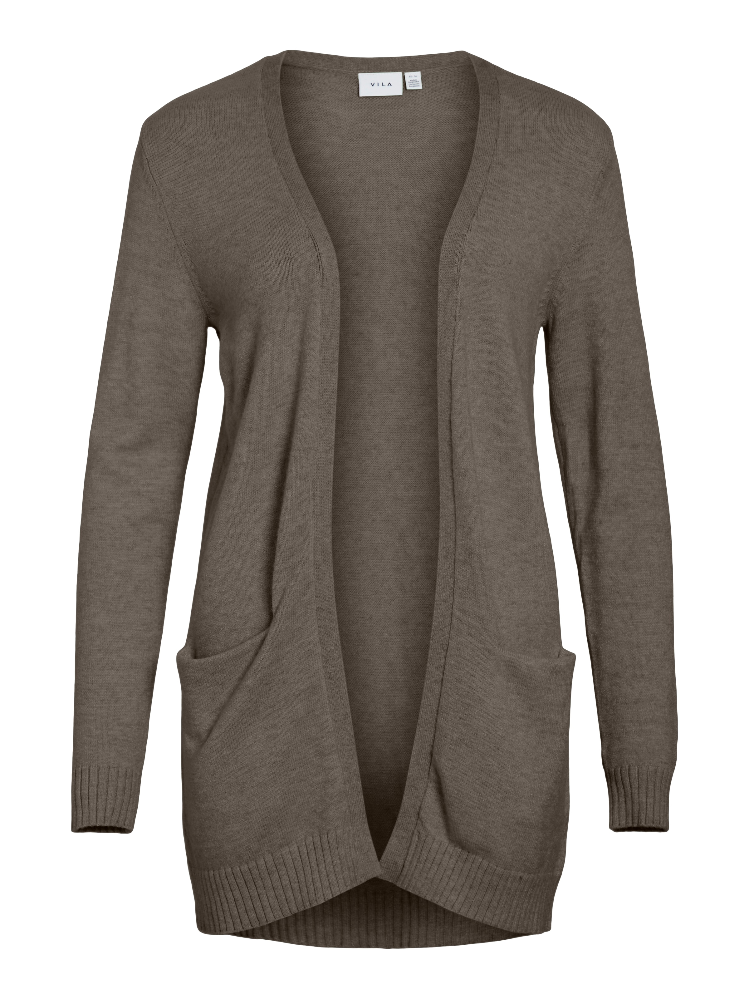 Vila Strickjacke »VIRIL OPEN L/S KNIT CARDIGAN - NOOS« Viskosemischung, regular fit