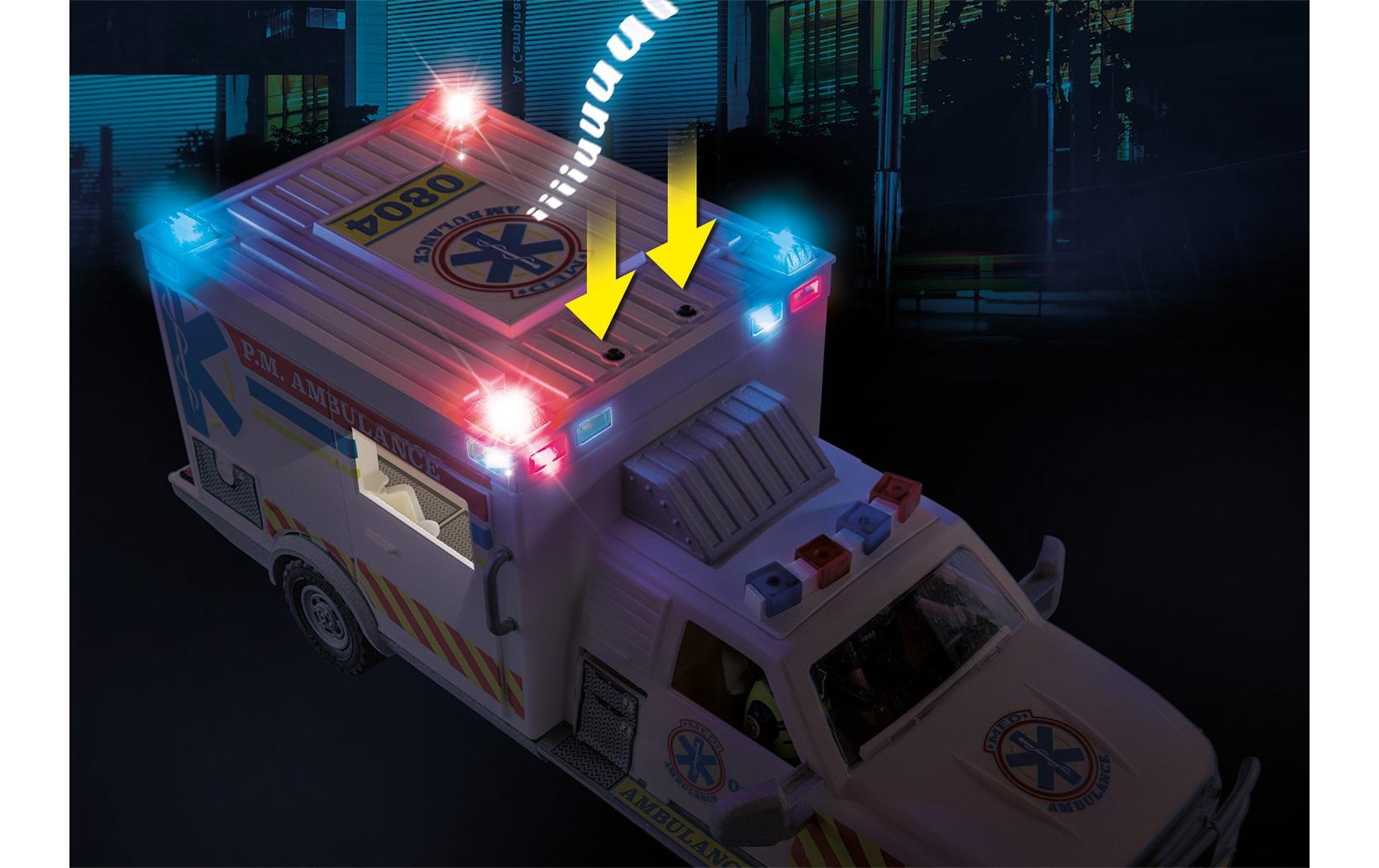 Playmobil® Spielbausteine »City Action Rettungs-Fahrzeug: US Ambulance 70936«, (93 St.)