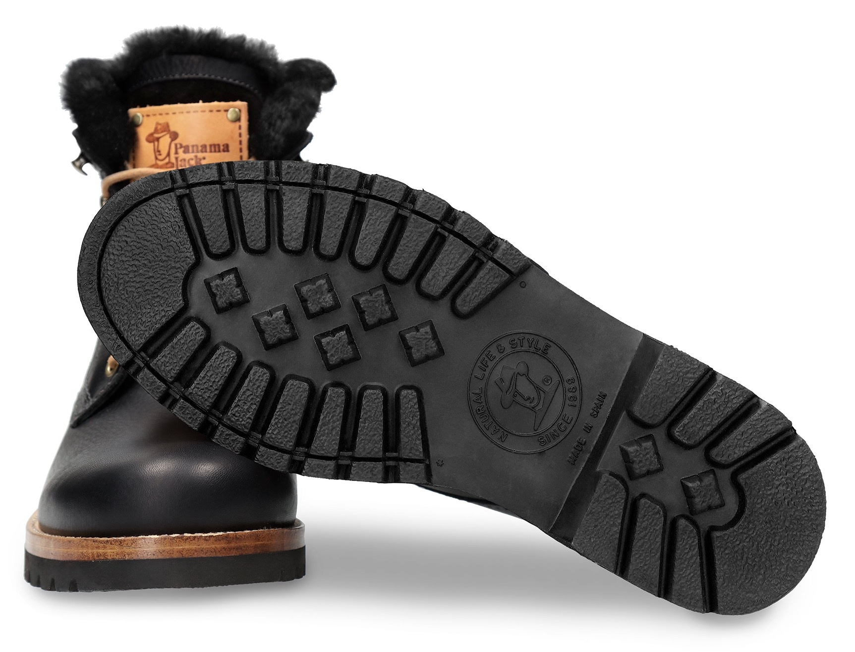 Panama Jack Winterboots »Aviator Igloo«  , Blockabsatz, Winterstiefelette, Schnürboots mit Logo-Aufnäher