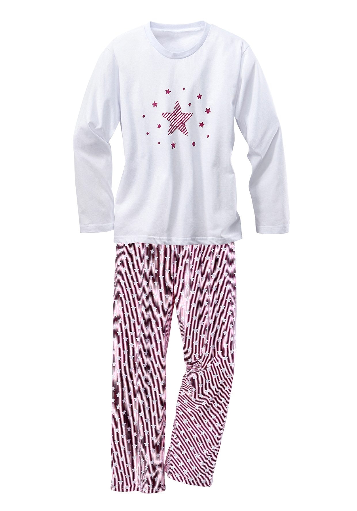 ♕ petite fleur Pyjama, Stück), 4 (Set, Sternendruck den Hosen 2 versandkostenfrei Shirts auf tlg., modischer und auf