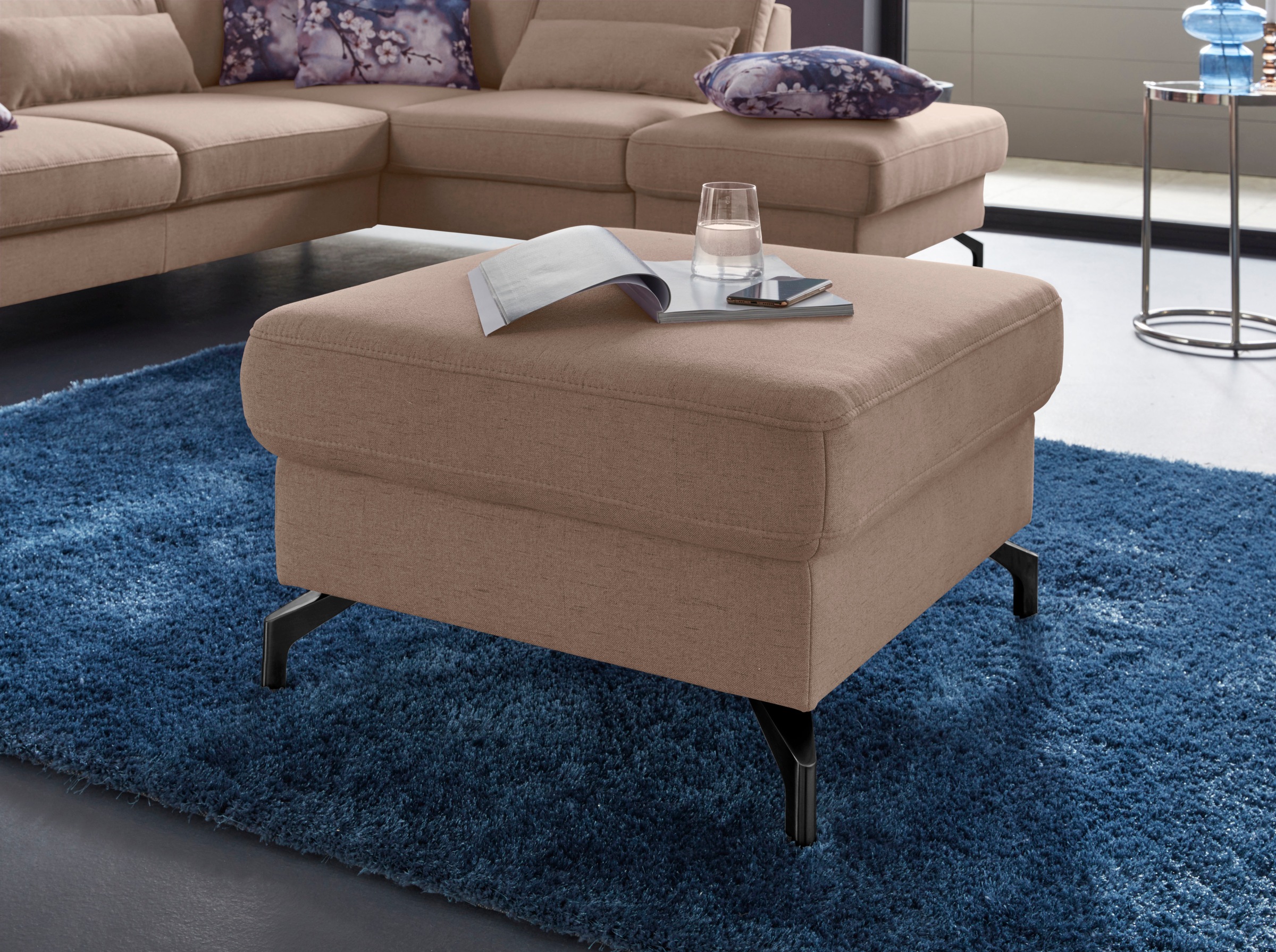 Image of sit&more Hocker, Fusshöhe 12 cm, wahlweise mit unterschiedlichen Fussfarben bei Ackermann Versand Schweiz