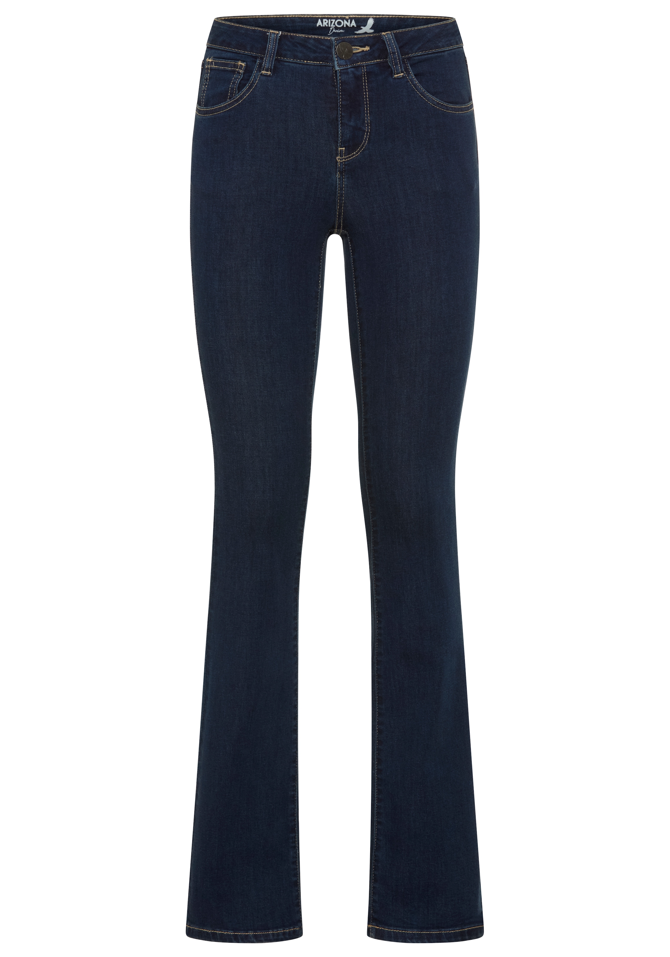 Arizona Jeans bootcut »Ultra-Stretch« coupe normale, baby bootcut, lavage effet usé
