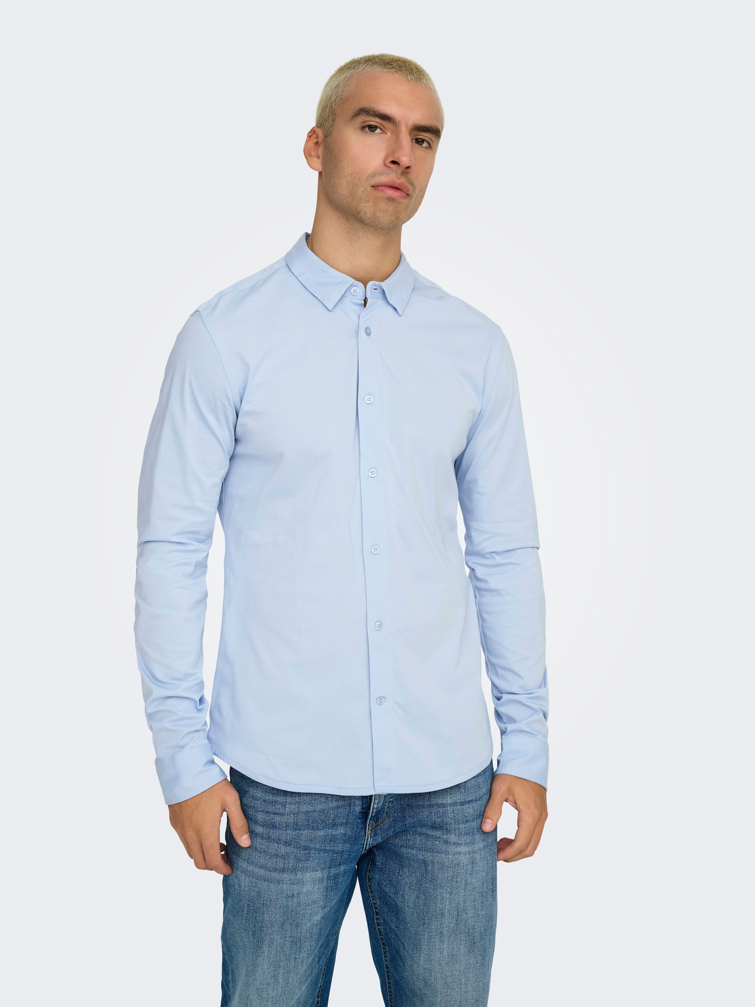 ONLY & SONS Langarmhemd »ONSROBIN B/U LS STRETCH SHIRT NOOS«