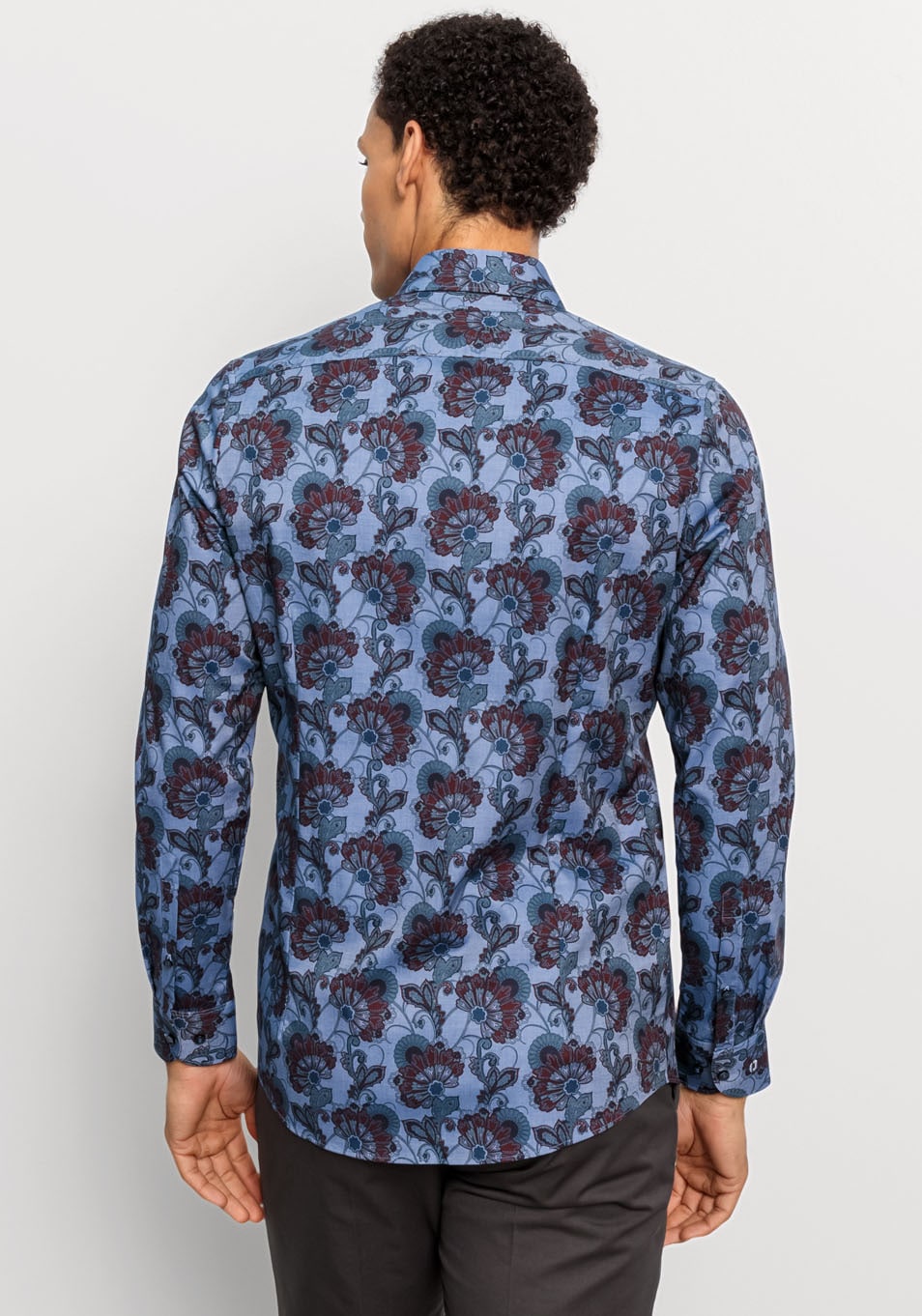 OLYMP Chemise à manches longues »Level Five body fit« mit modischem Print, Langarm