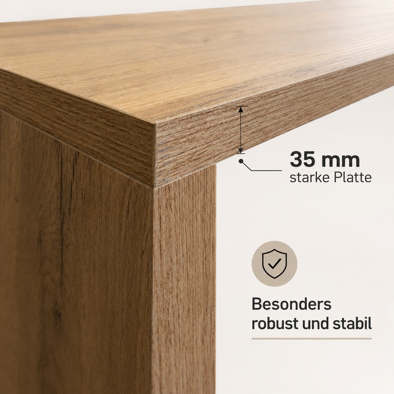 GOODproduct Lowboard »New Garda,Lowboard mit Aufsatz,TV-Board mit Ausatz,TV-Schrank-Tv Bank« 1 Stk. tlg. Breite verstellbar v. 183 bis 310 cm,2 Klappen  und L-Förmiger Aufsatz