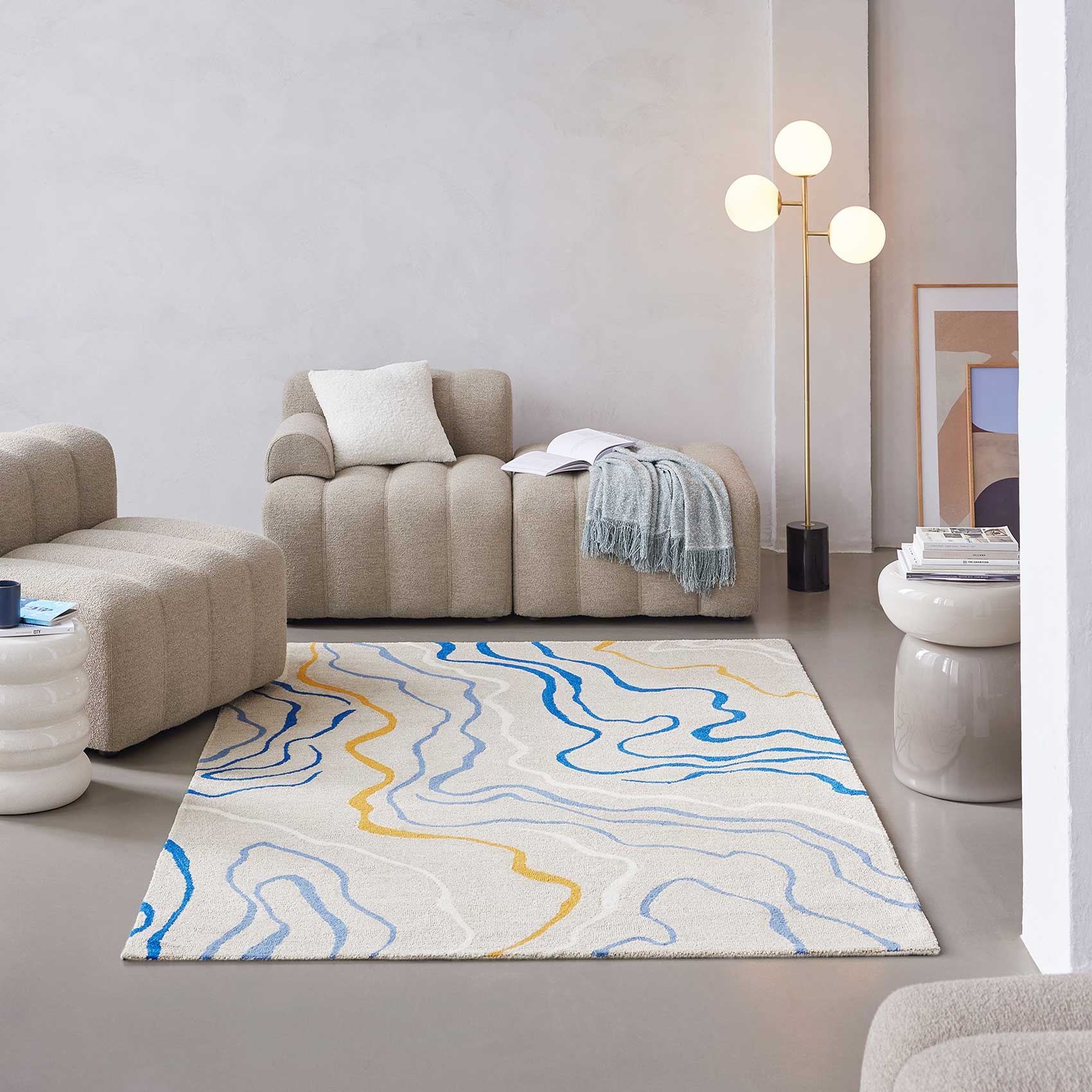 Esprit Teppich »Drive  ESP-39866«, rechteckig, 8 mm Höhe, modern, abstraktes Design für Wohnzimmer und Schlafzimmer