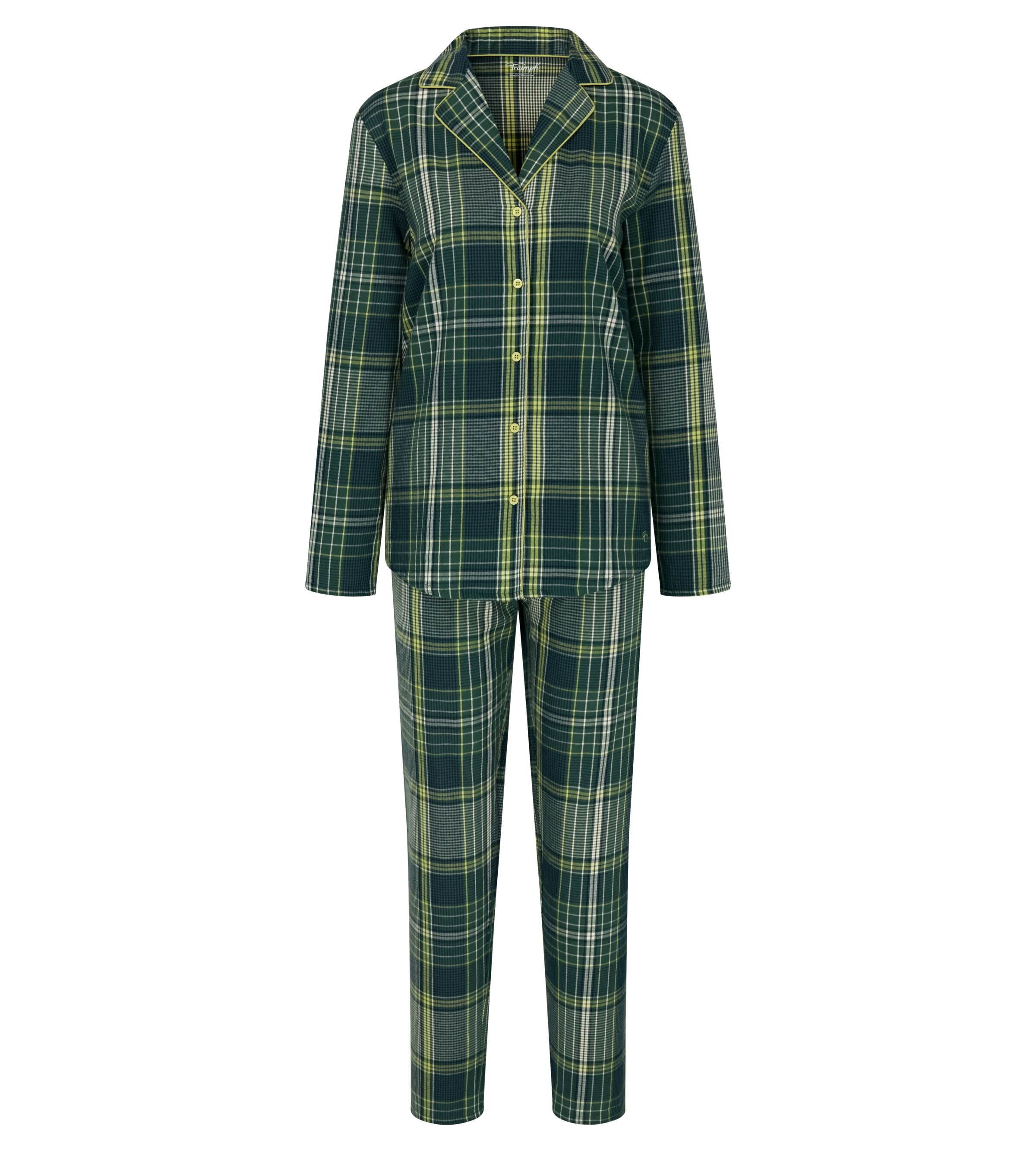 Triumph Pyjama »Boyfriend PW X Checks«, (Set, 2 tlg.), bequem und stilvoll