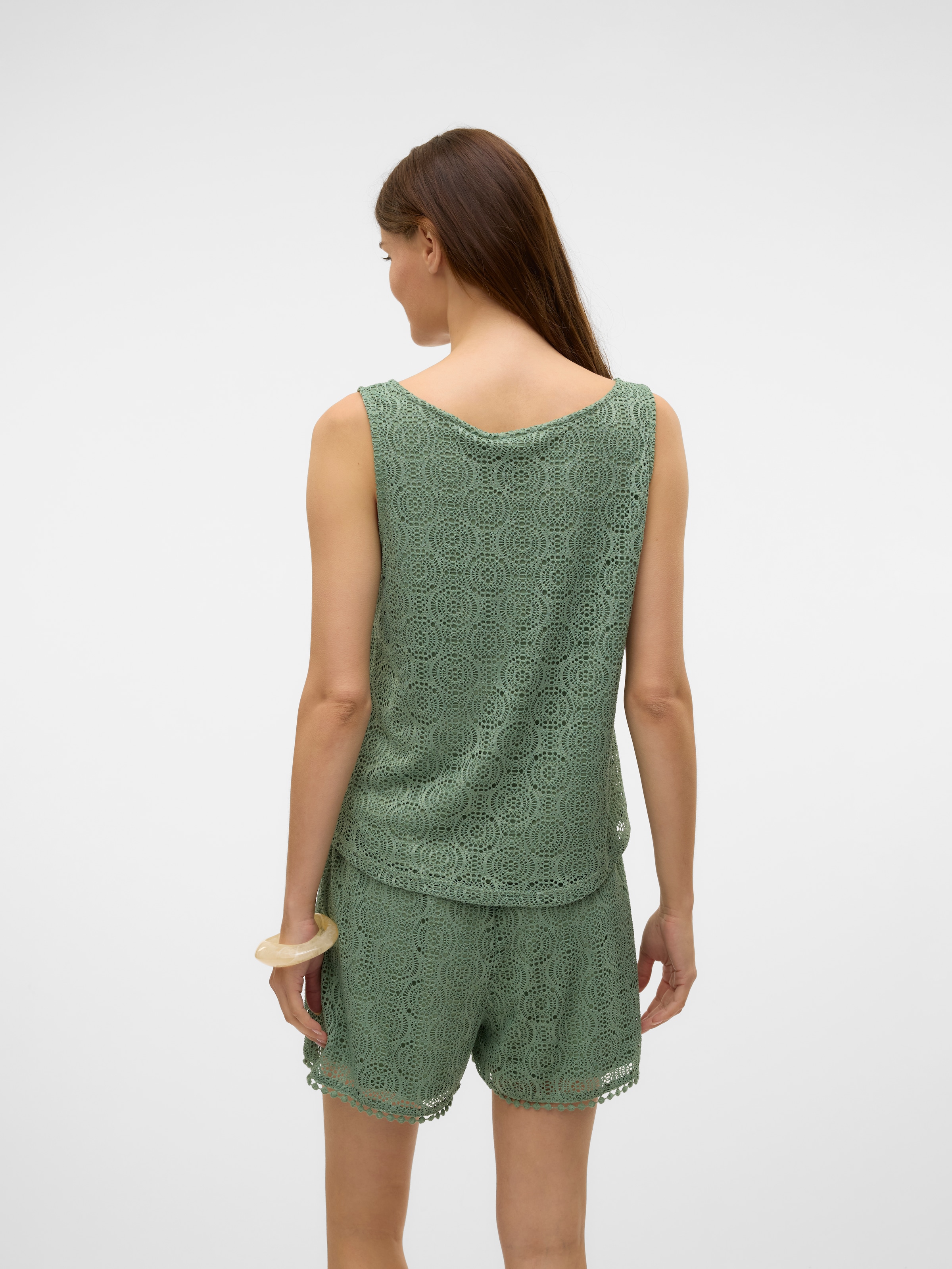 Vero Moda Spitzentop »VMMAYA TANK TOP JRS VO« Materialmix, regular fit