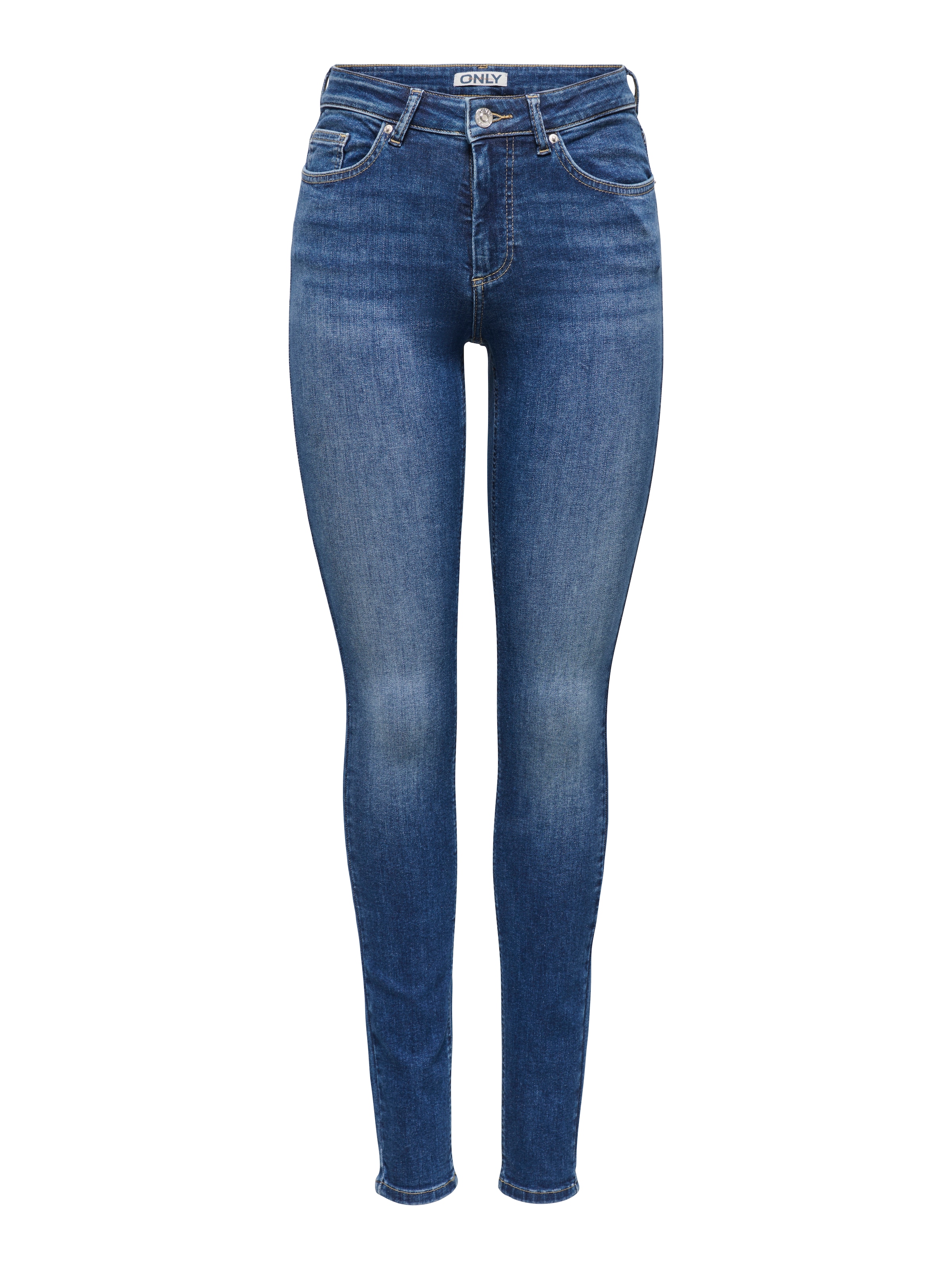Image of ONLY Skinny-fit-Jeans "ONLBLUSH MID WAIST SKINNY DNM BOX" Baumwollmischung, skinny fit, mittlere Taille