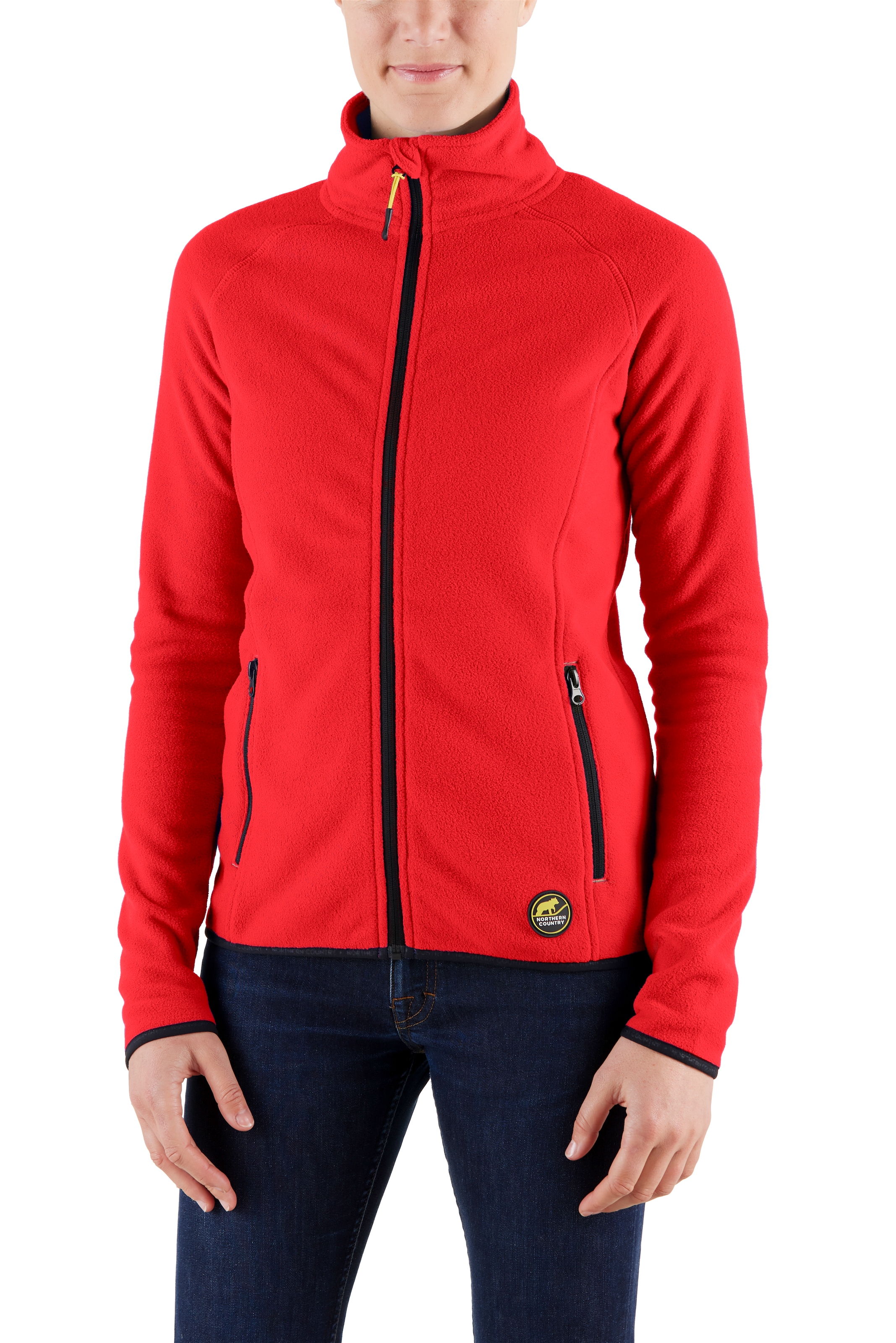 Northern Country Fleecejacke, für Damen, mit hohem Kragen