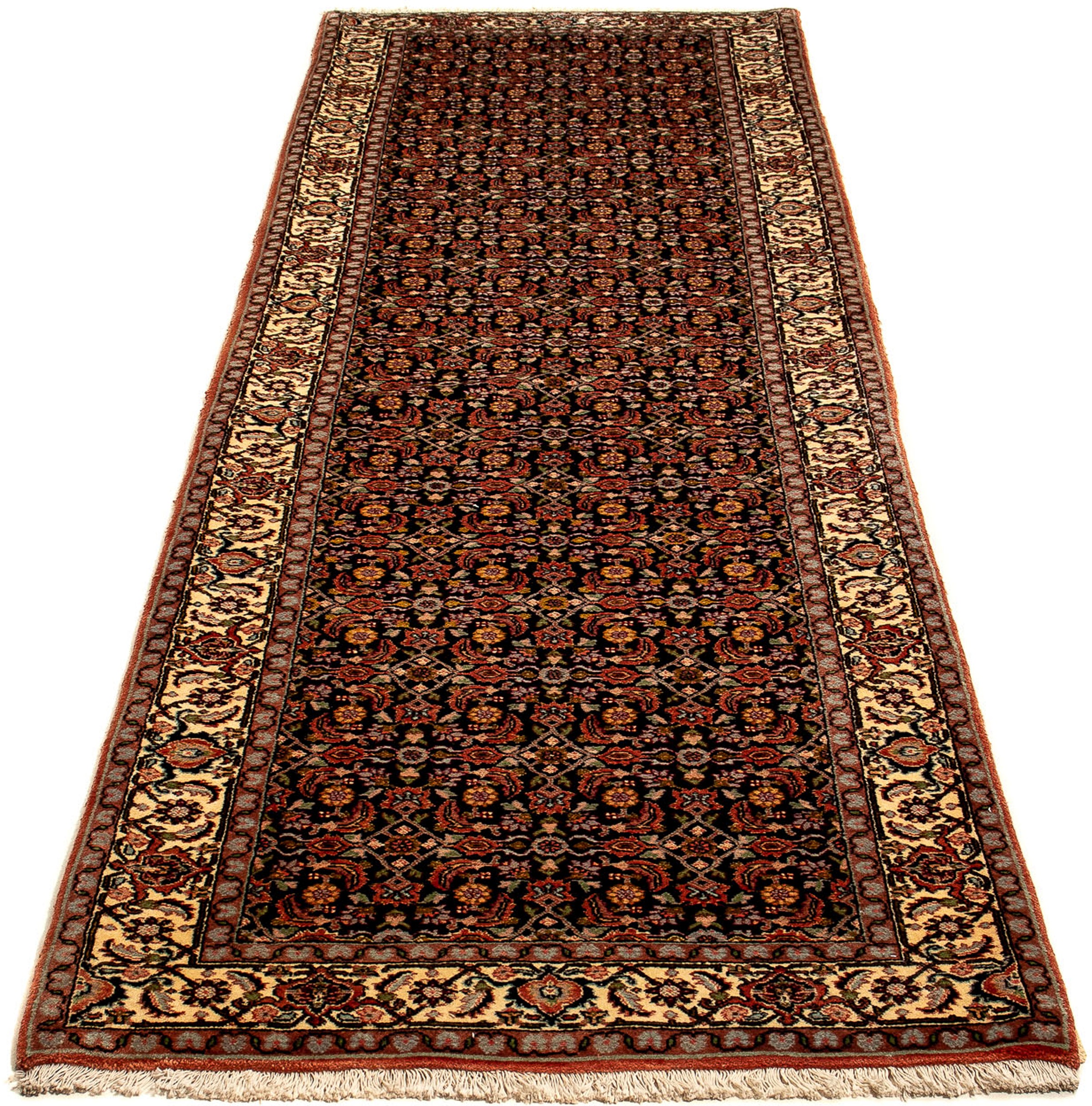 Image of morgenland Orientteppich »Perser - Bidjar - 298 x 82 cm - mehrfarbig«, rechteckig, 15 mm Höhe, Wohnzimmer, Handgeknüpft, Einzelstück mit Zertifikat bei Ackermann Versand Schweiz