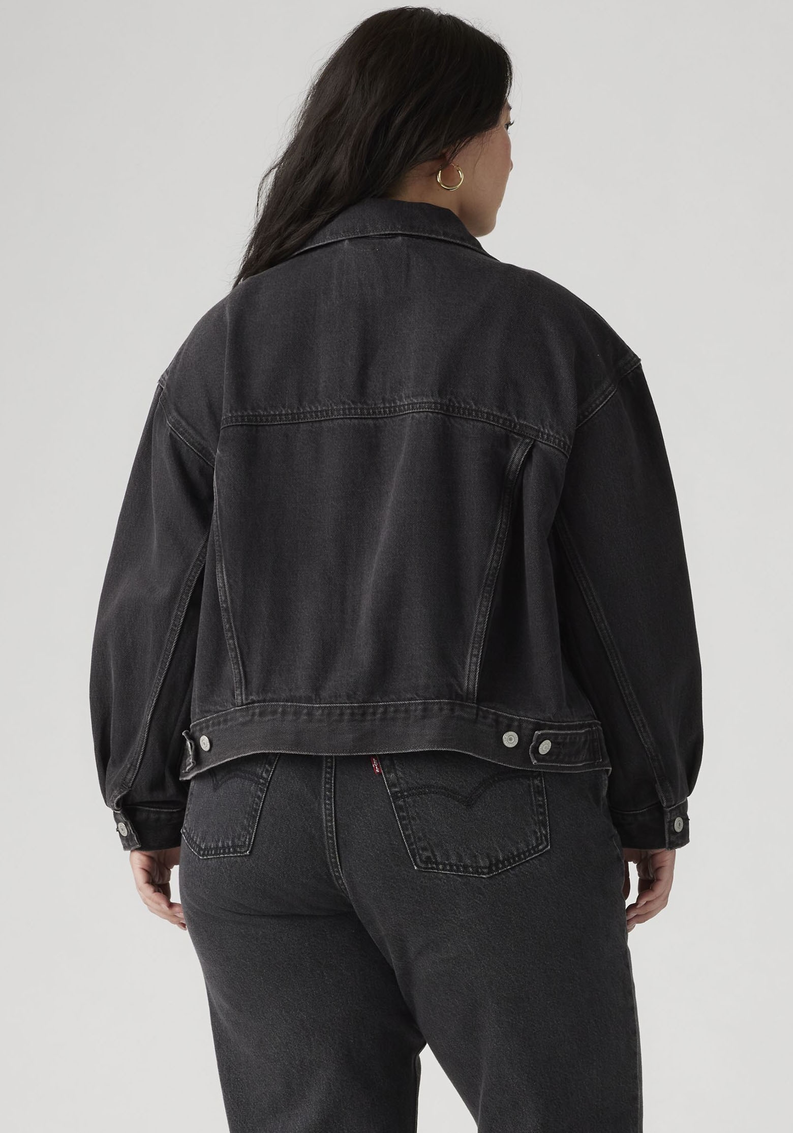 Levi's® Plus Veste en jean »TRUCKER« en léger effet usé