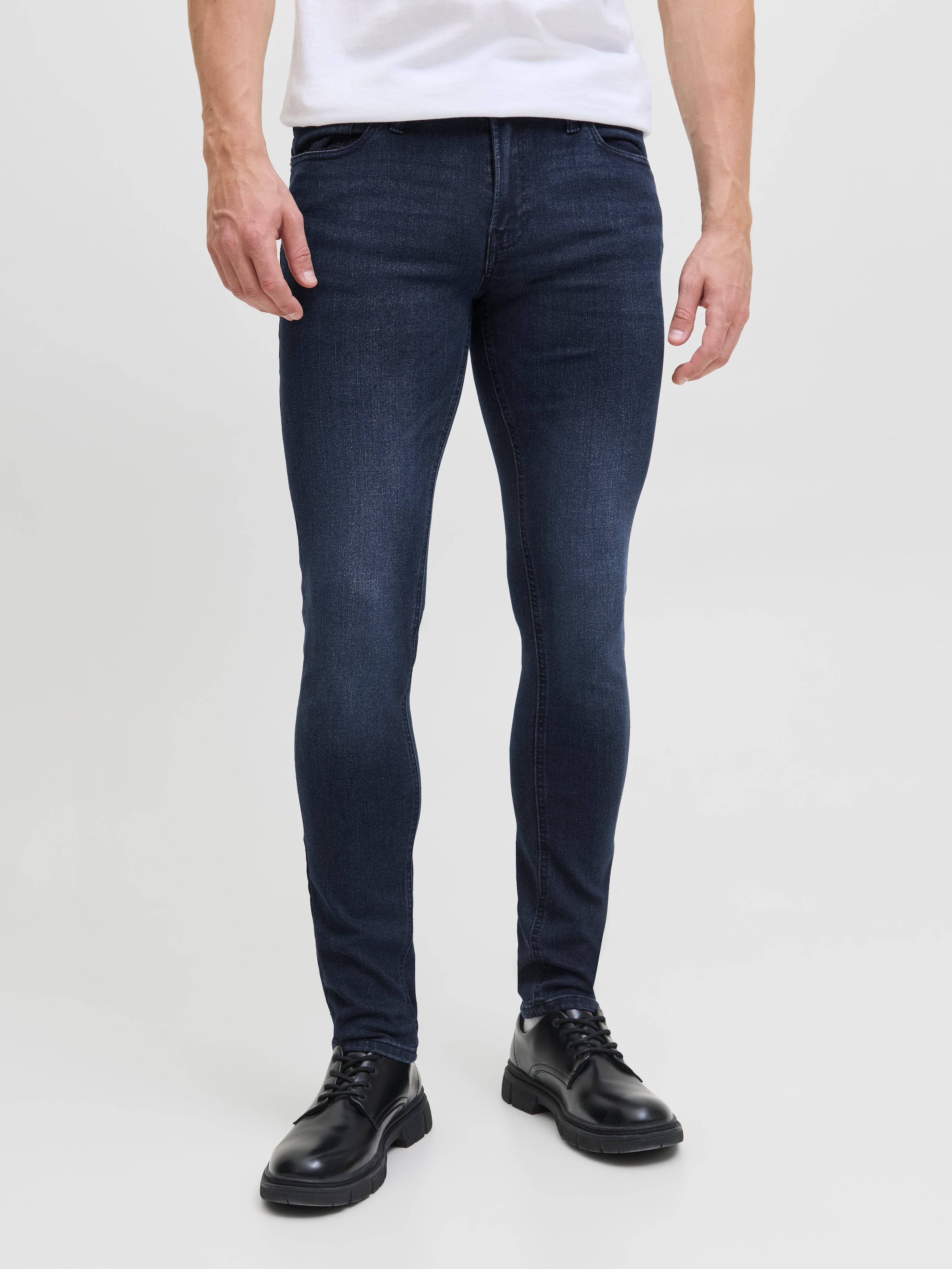 Image of Jack & Jones Skinny-fit-Jeans "JJILIAM Skinny Jeans mit Used-Waschung für schlanke Silhouette" Abriebeffekte, modisch, skinny fit, Baumwollmischung