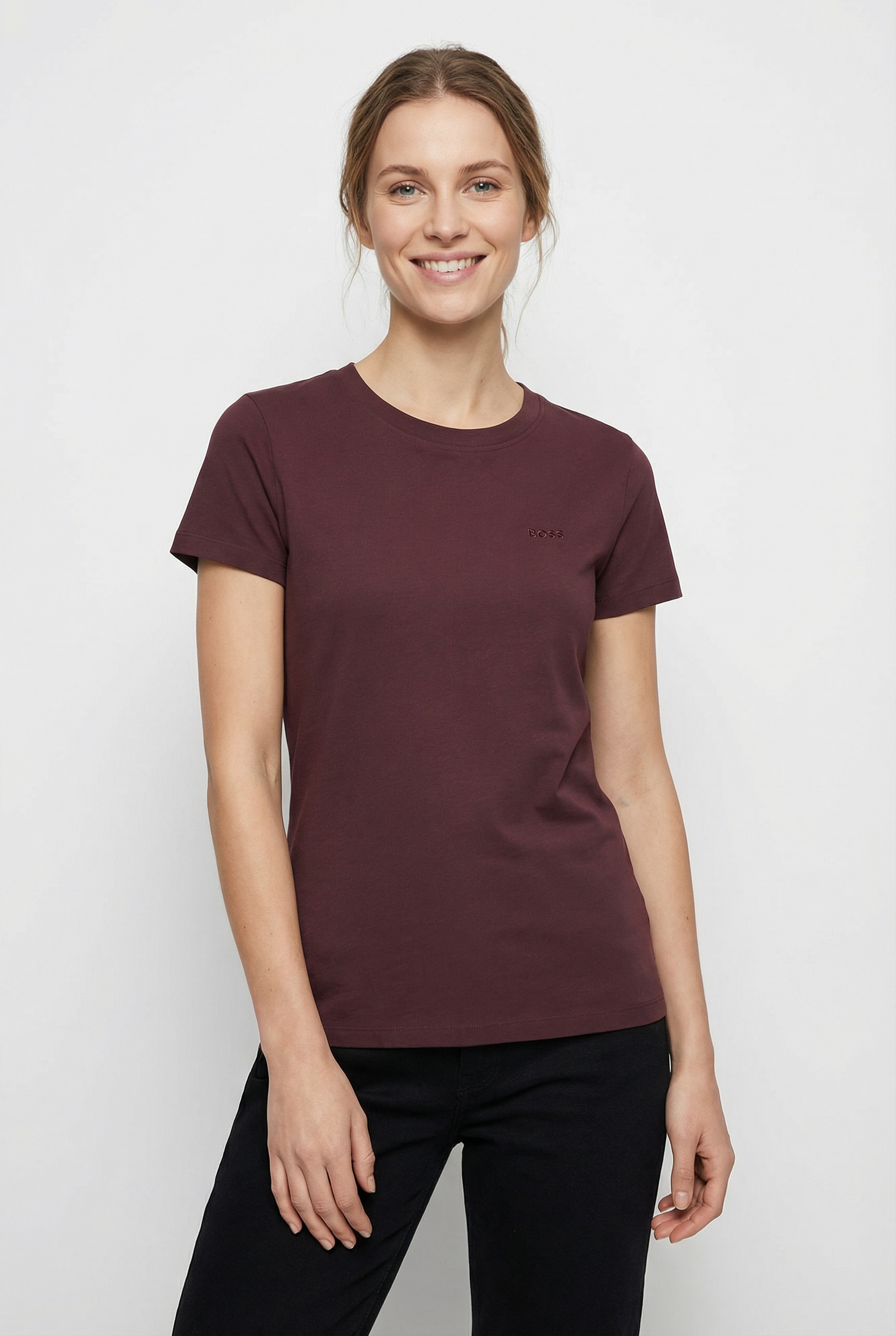 Image of BOSS ORANGE T-Shirt "Esogo Premium Damenmode" mit Logo