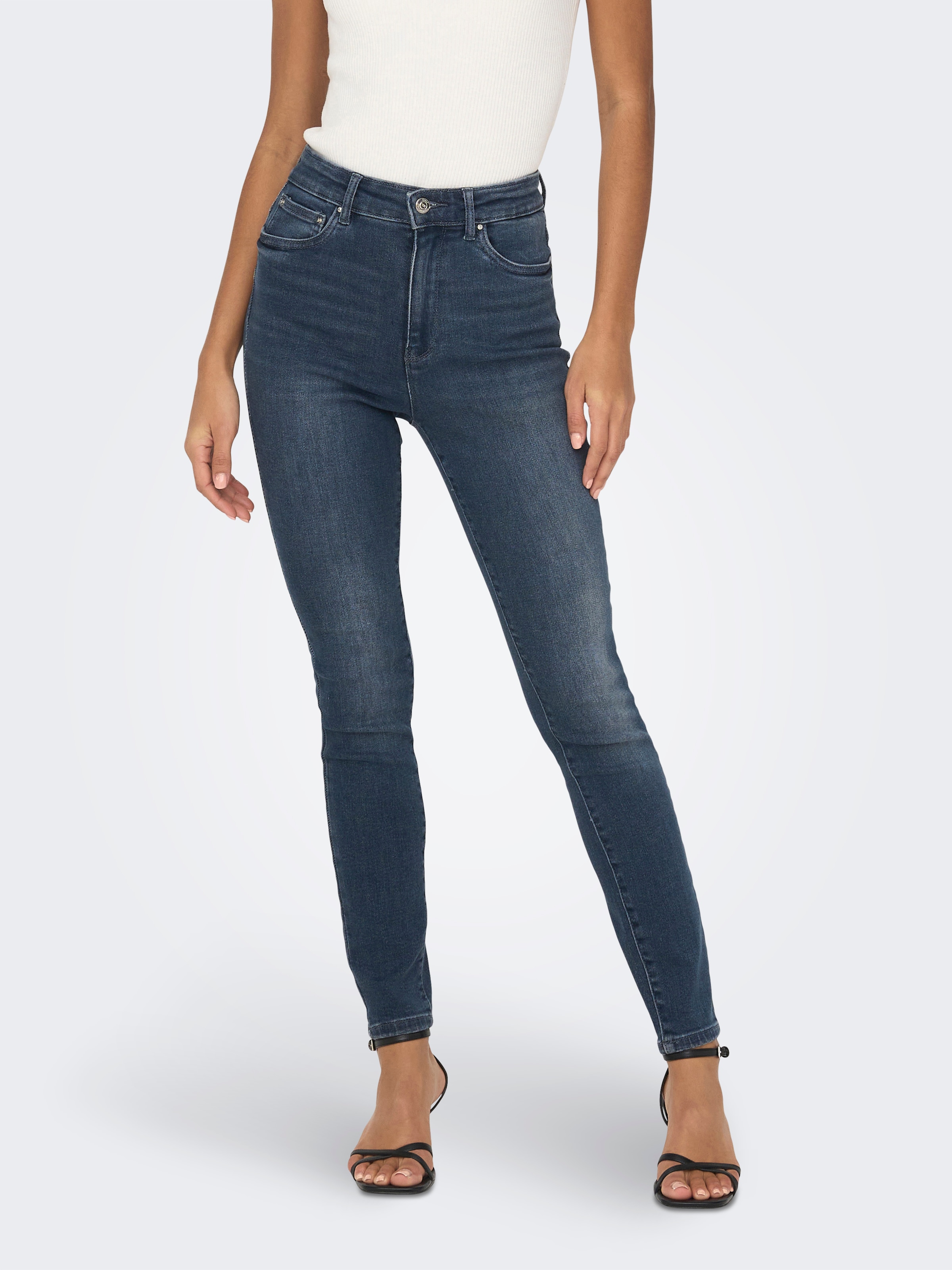 Image of ONLY High-waist-Jeans "ONLMILA HW SK ANK DNM BJ407"