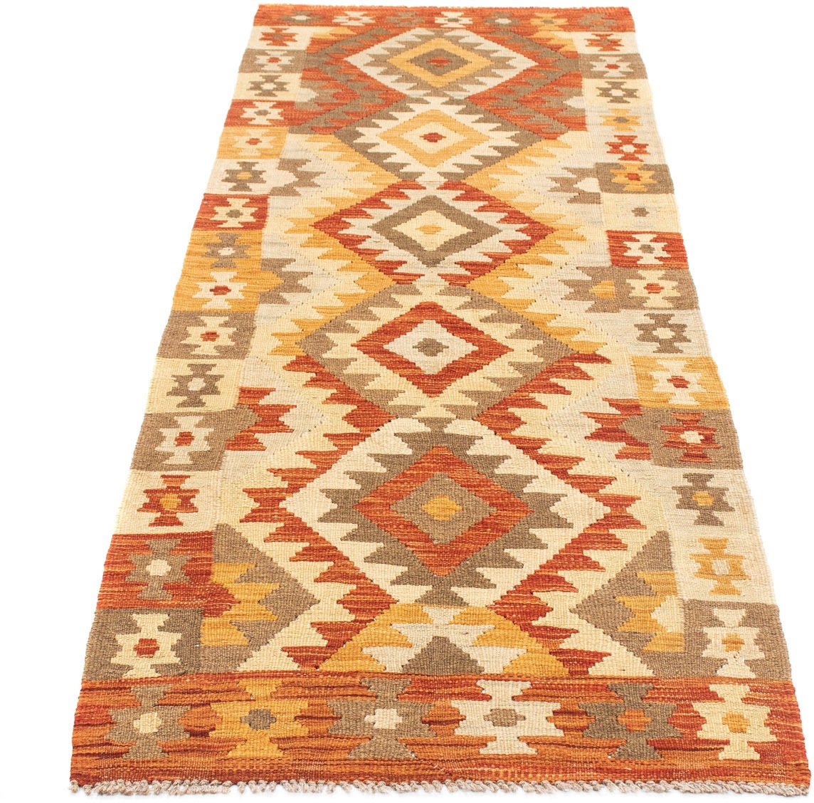 Image of morgenland Läufer »Kelim Medaillon Beige 197 x 69 cm«, rechteckig, 0,4 mm Höhe, OrientOptik bei Ackermann Versand Schweiz