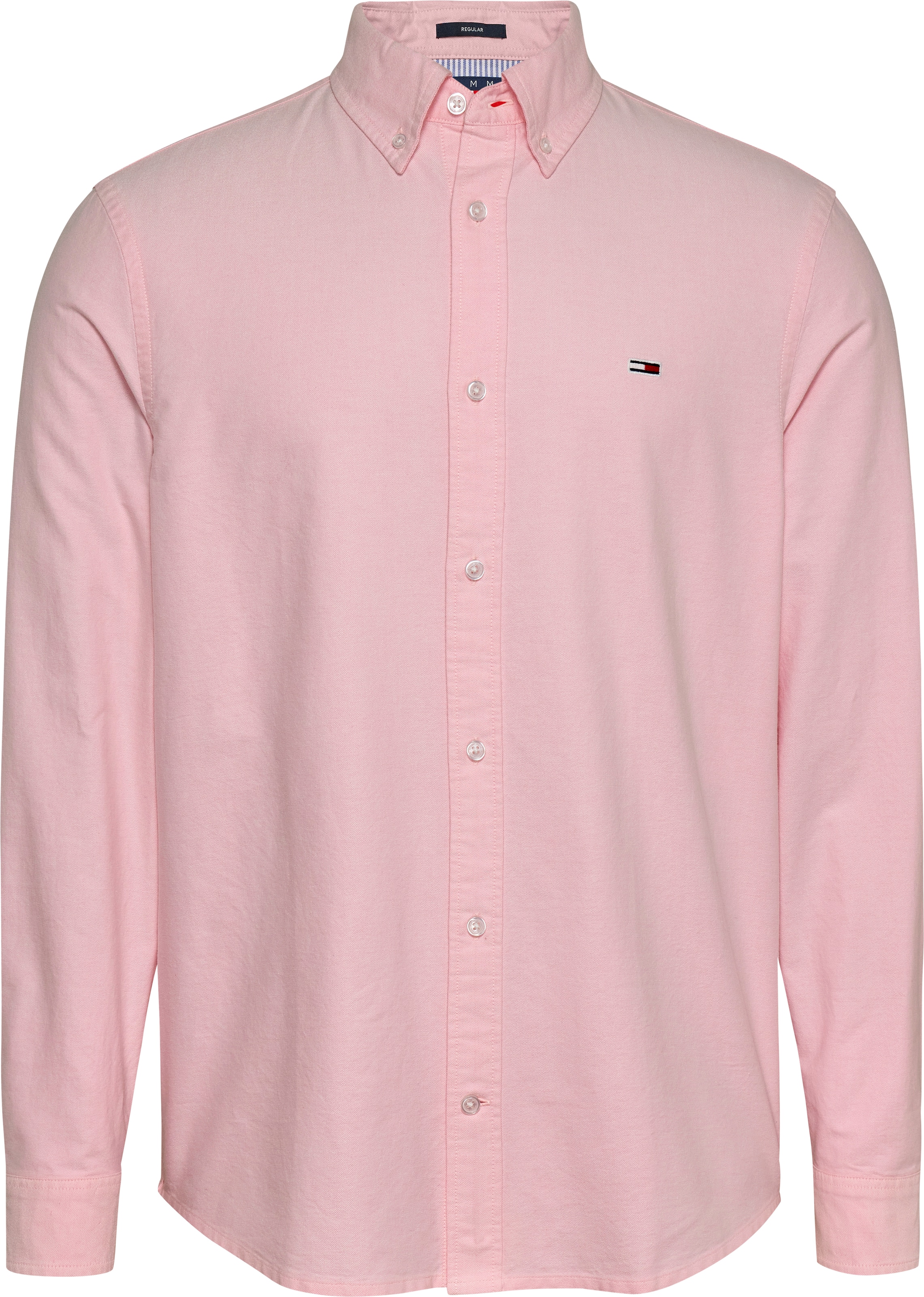Tommy Jeans Langarmhemd »TJM REG OXFORD SHIRT EXT«, mit Logostickerei