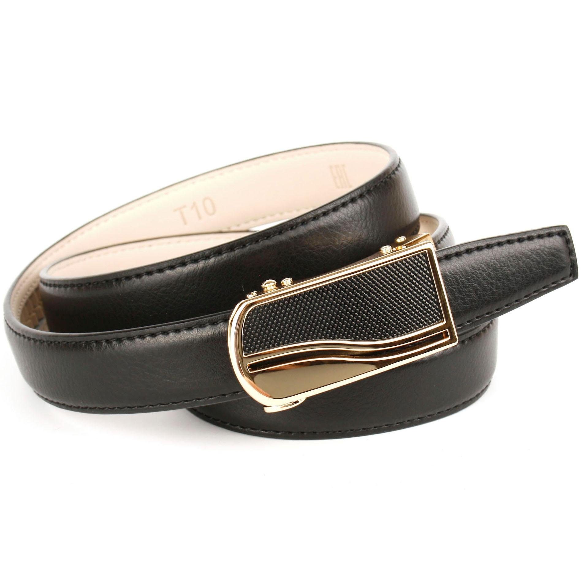 Image of Anthoni Crown Ledergürtel, in schwarz mit Automatik Schliesse in dekorativem Muster bei Ackermann Versand Schweiz