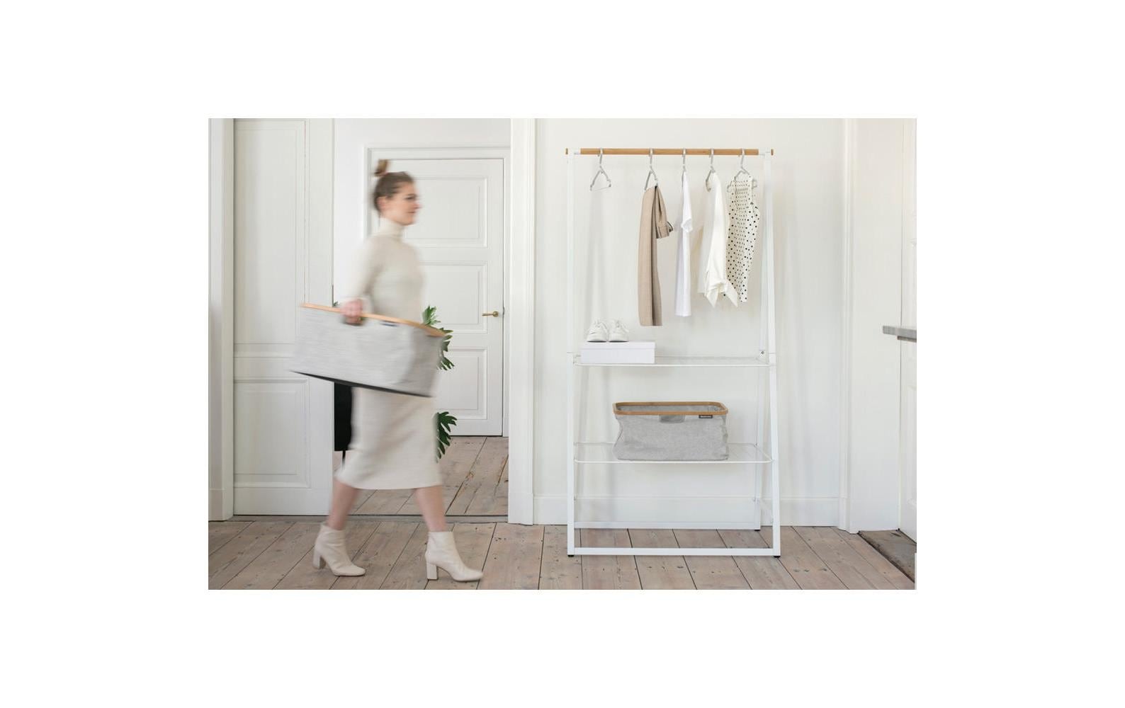 Brabantia Wäschekorb »Linn Grau, 40 l«, Holzart: Bambus (China)