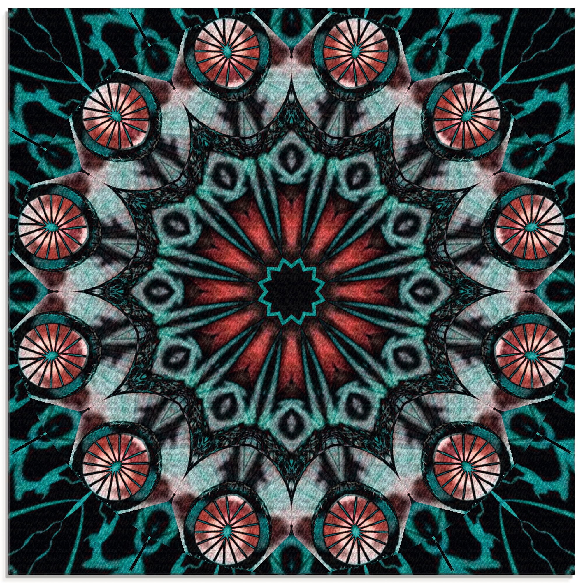 Image of Artland Glasbild »Mandala Schutz des Kriegers«, Muster, (1 St.) bei Ackermann Versand Schweiz