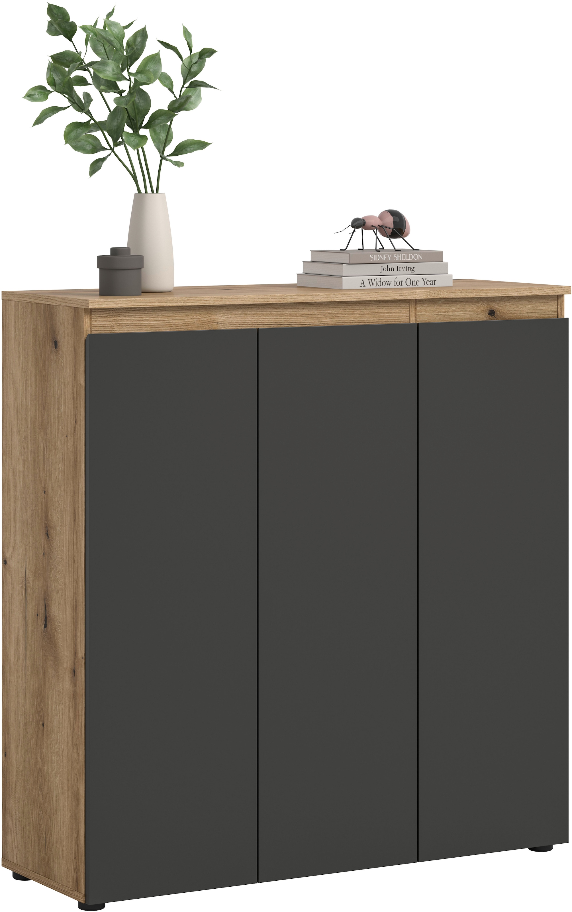 Image of Home affaire Mehrzweckschrank "CIPELA, 105x111 cm, viel Stauraum, variable Einlegeböden, universal" in vielen verschiedenen Trendfarben verfügbar, 1 Stk. tlg. Schuhschrank, Kleiderschrank, Universalschrank, Aktenschrank, Schrank