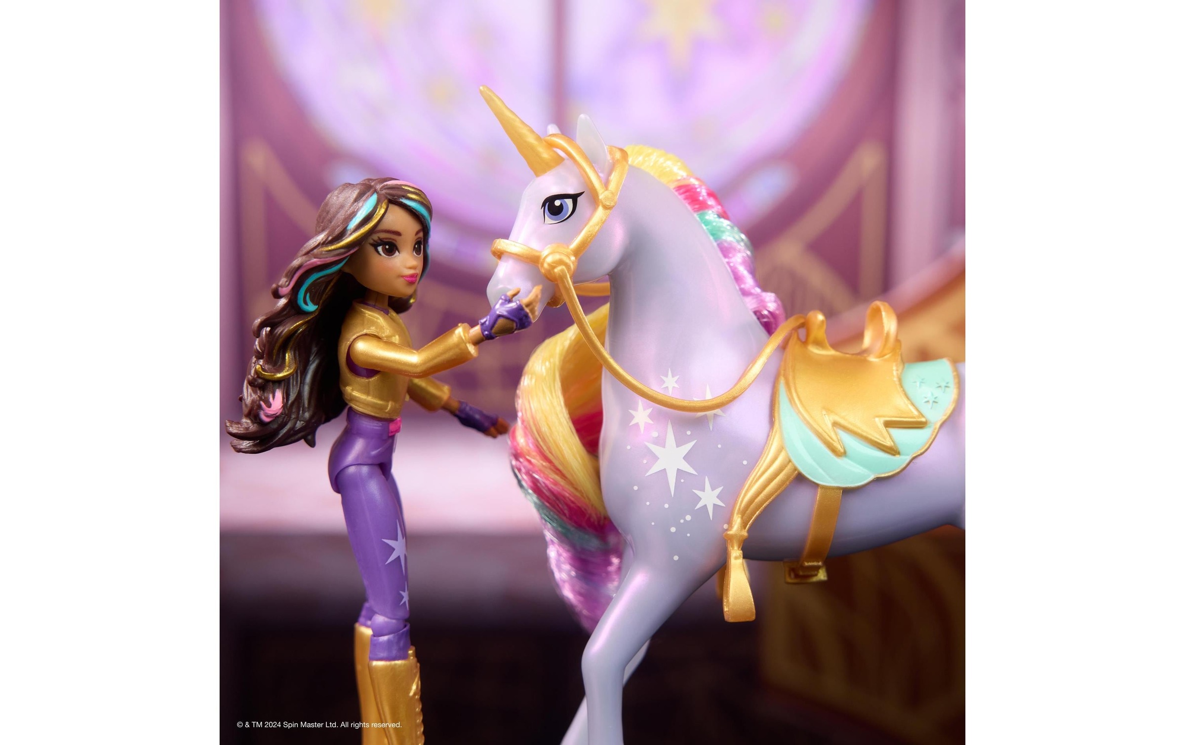 Anziehpuppe »Spinmaster Unicorn Academy Sophia Doll & Wildstar Unicorn«