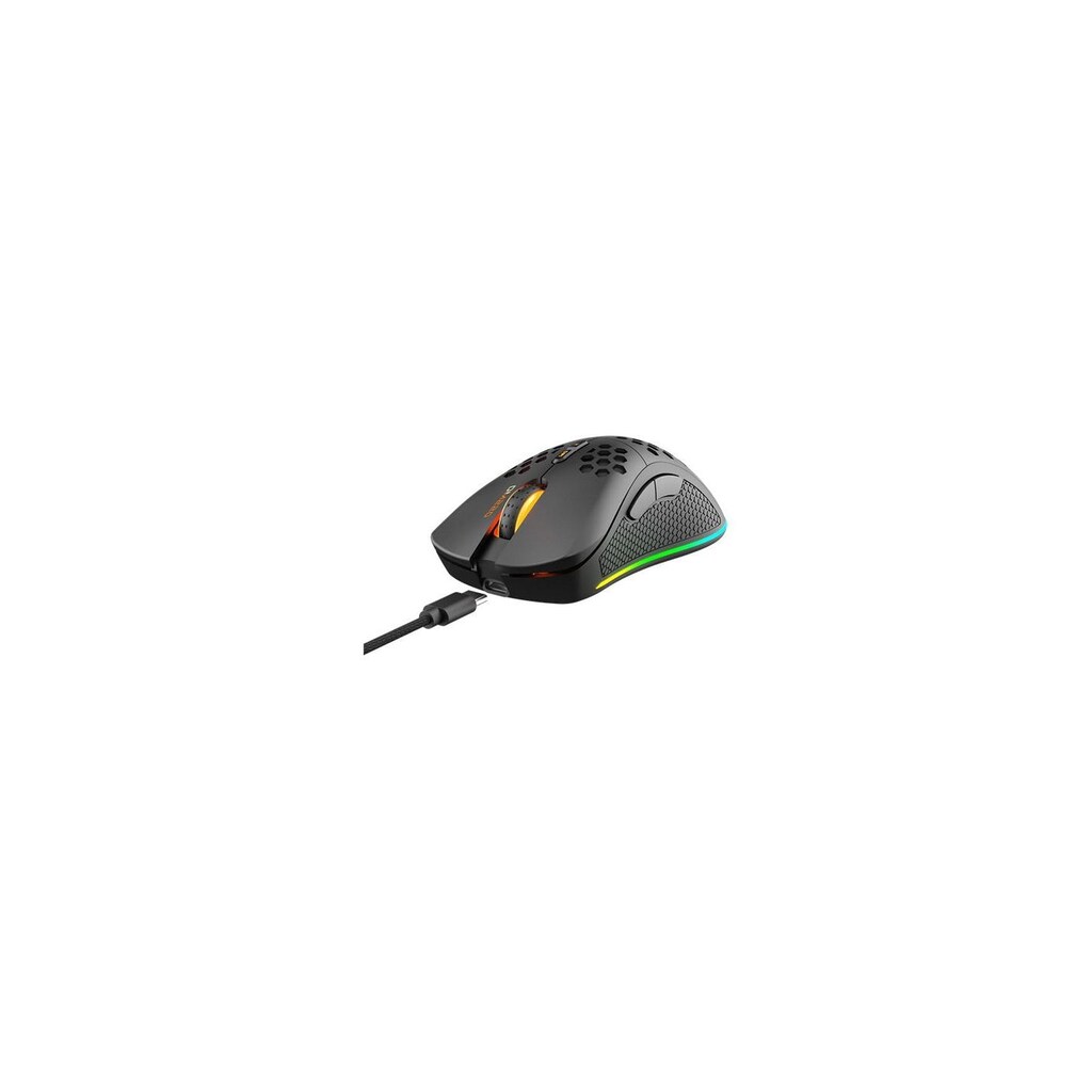 DELTACO Gaming-Maus »DM220 RGB Schwarz«, kabelgebunden