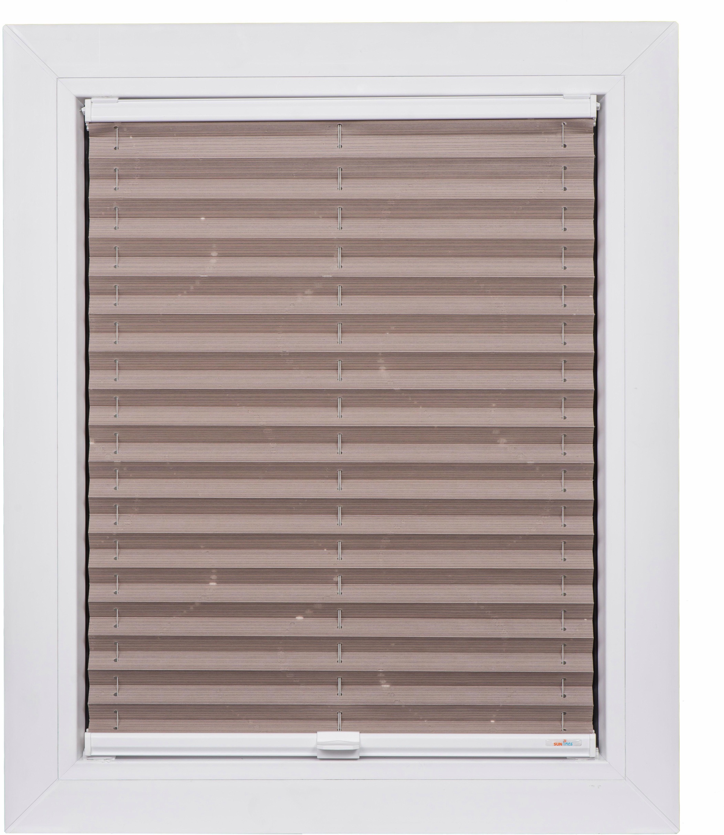 Image of sunlines Plissee nach Mass »Young Style Jacquard Sektperlen«, Lichtschutz, mit Bohren, verspannt bei Ackermann Versand Schweiz