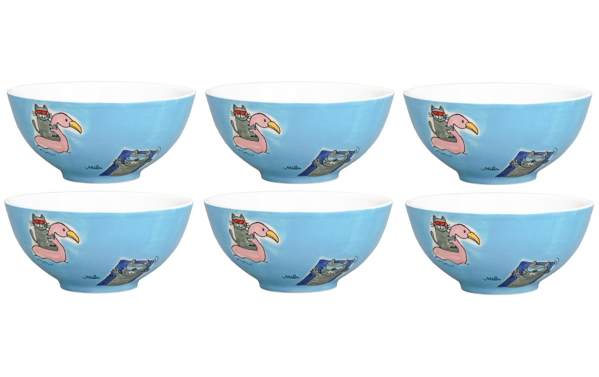 Image of Mila Schale »Summer Cats 6 Stück« bei Ackermann Versand Schweiz