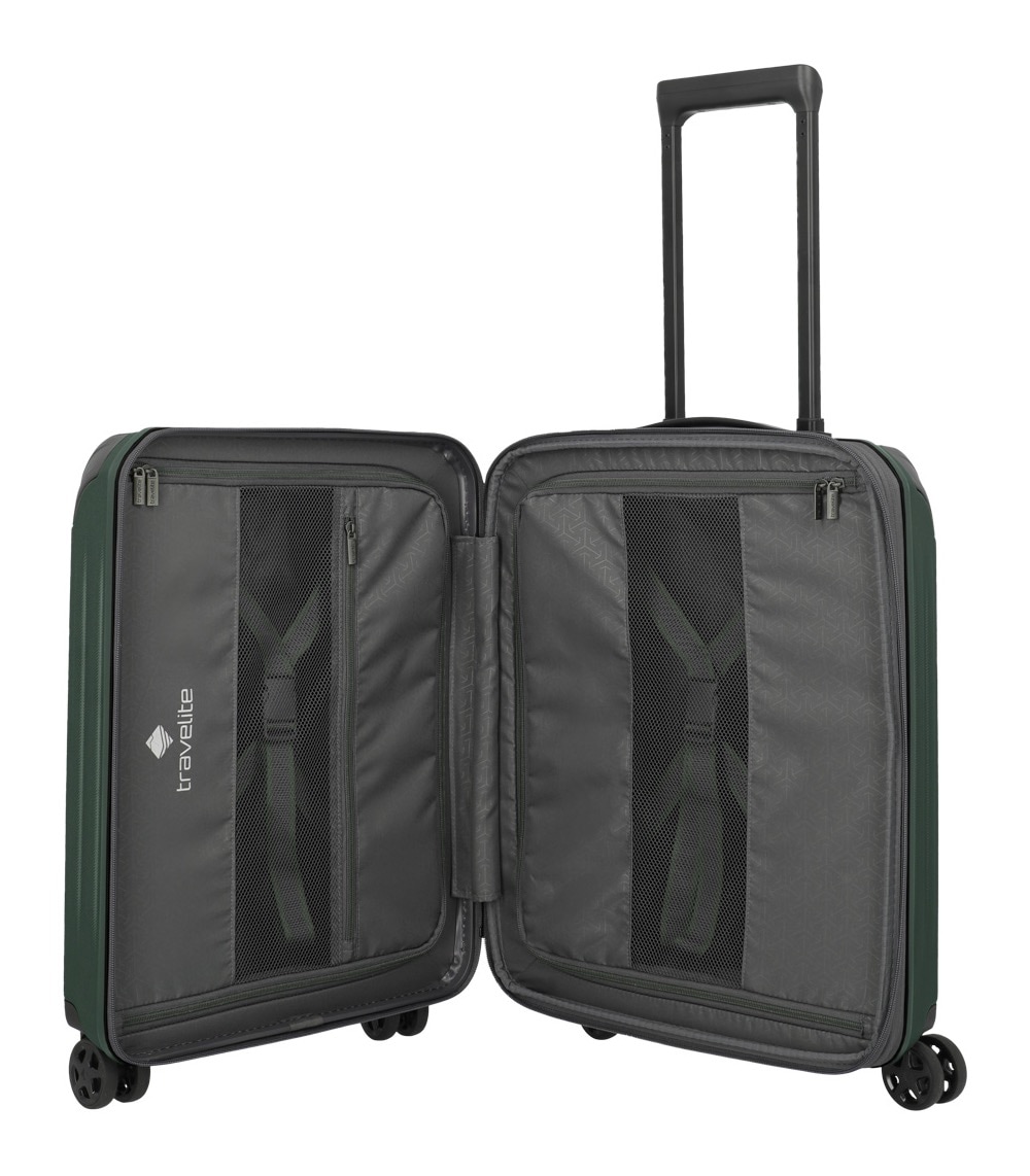 travelite Trolley à coque dure »DYNAMIIC Reisekoffer Hartschale« 43 litre 4 Rollen Coque rigide ABS et extension de volume