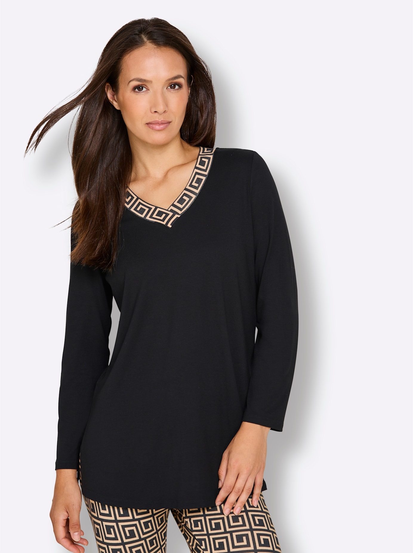 CREATION L PREMIUM T-shirt à manches longues »Longshirt«, 1 pièces
