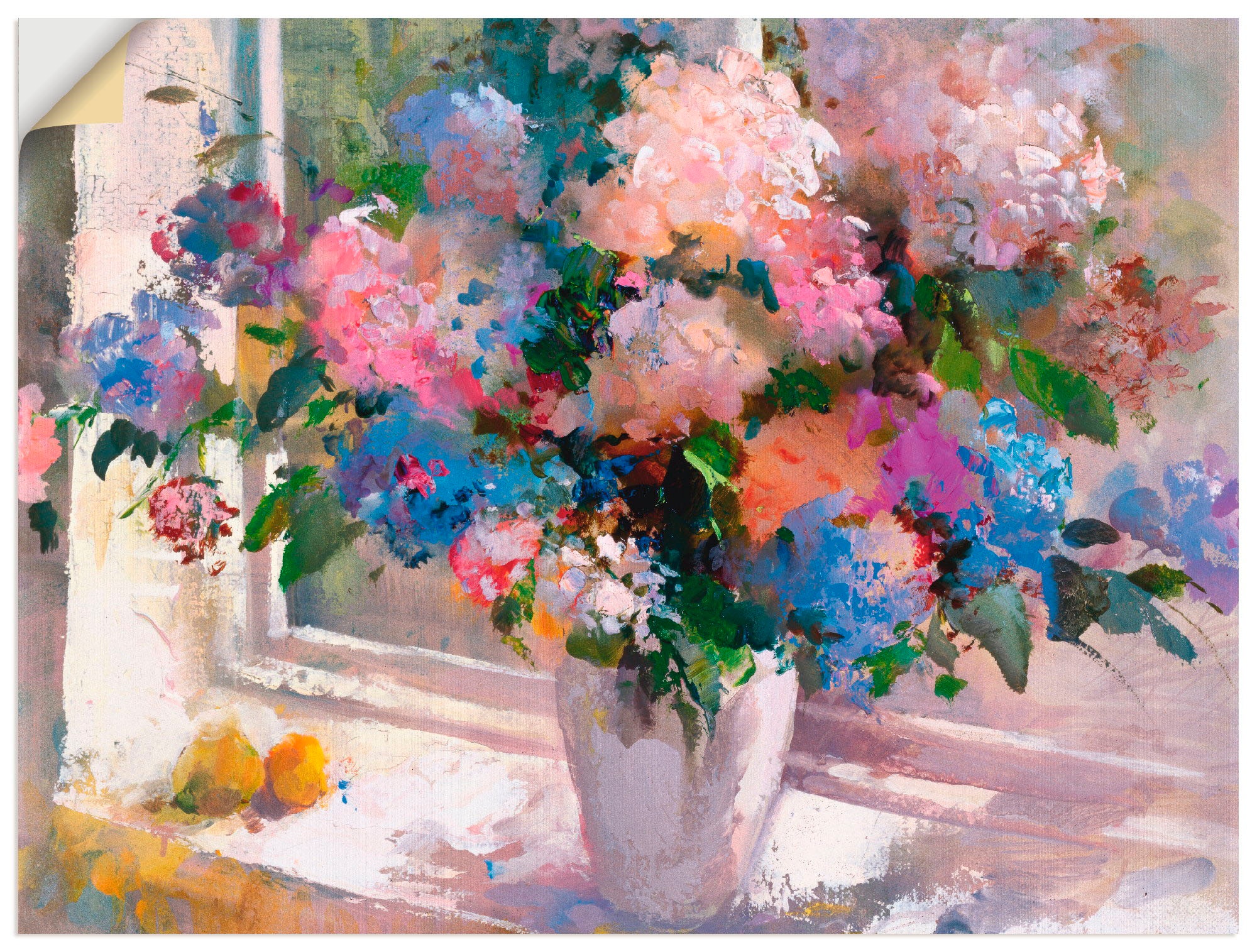 Image of Artland Wandbild »Hortensie«, Blumen, (1 St.), in vielen Grössen & Produktarten -Leinwandbild, Poster, Wandaufkleber / Wandtattoo auch für Badezimmer geeignet bei Ackermann Versand Schweiz