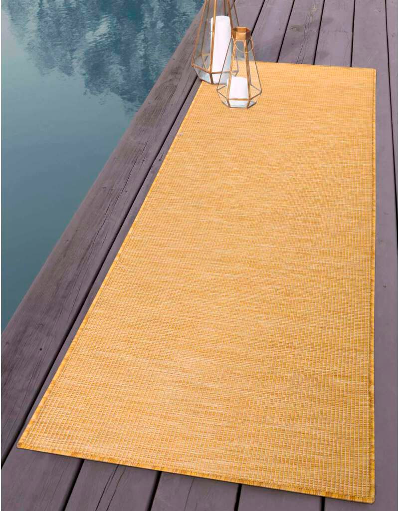 Carpet City Läufer »Palm«, rechteckig, flach Terrasse, Küche, bas für & Wetterfest UV-beständig, à Balkon, gewebt prix