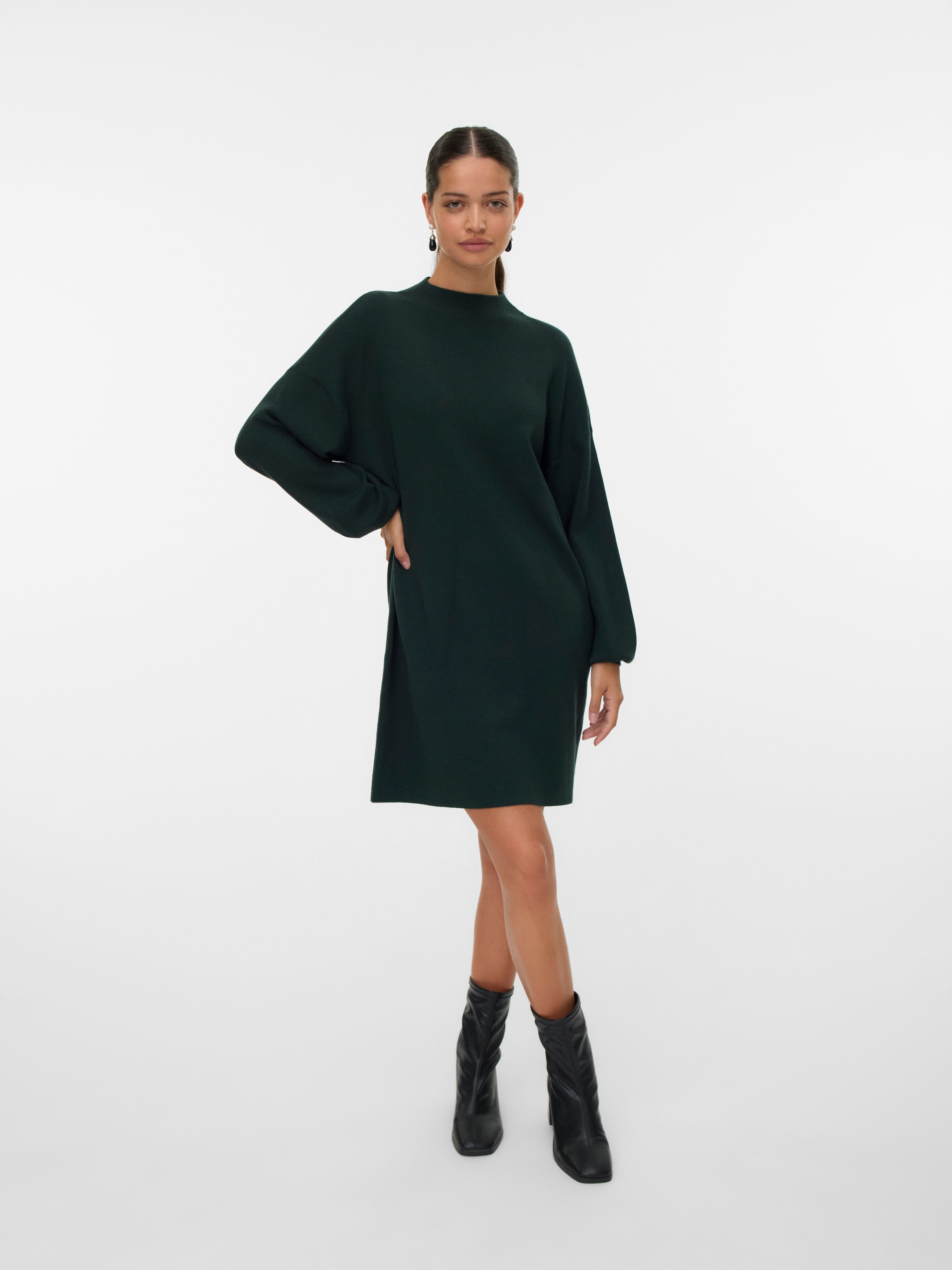Image of Vero Moda Strickkleid "VMNANCY LS FUNNELNECK DRESS GA NOOS"