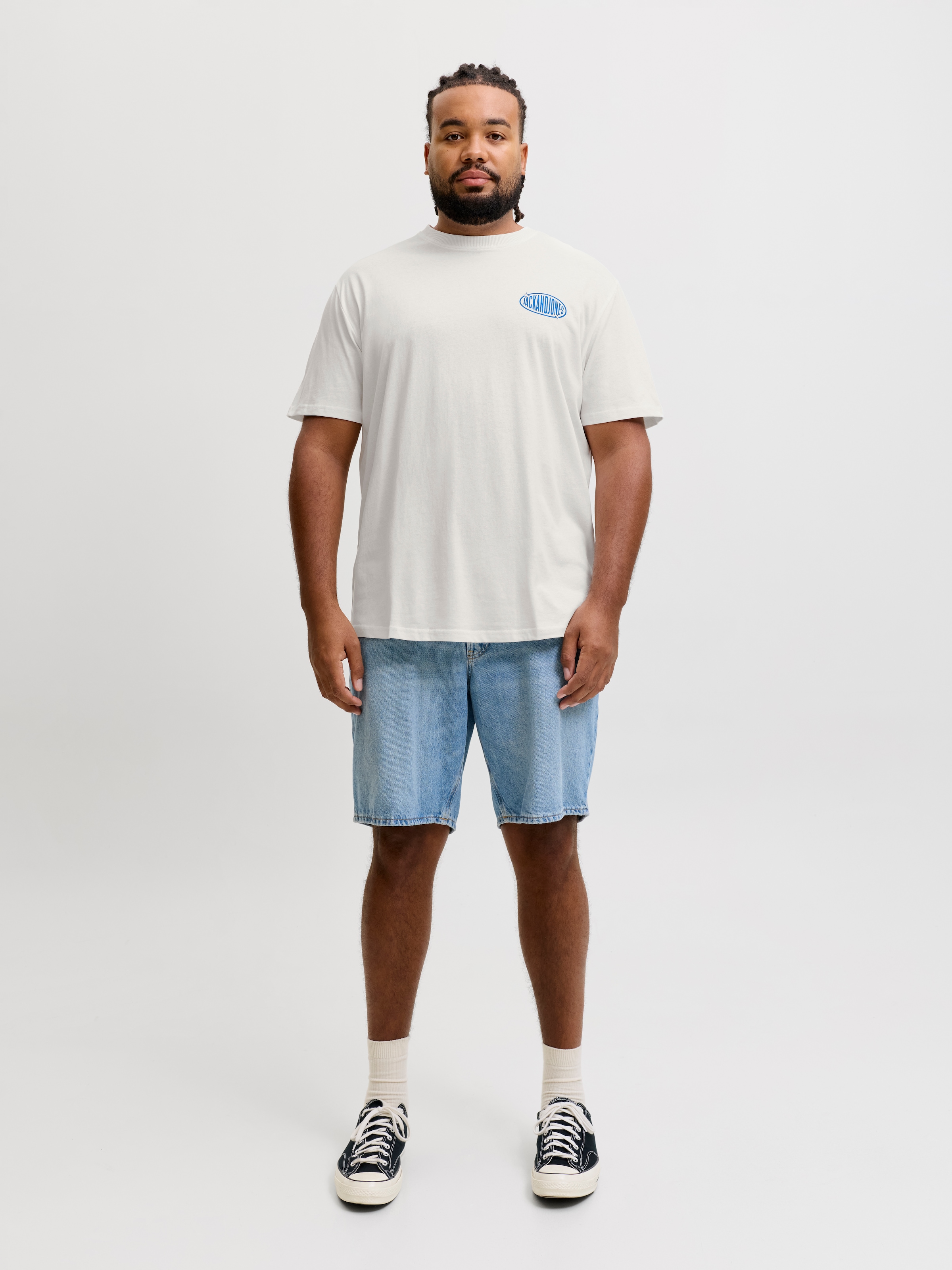 Jack & Jones PlusSize T-Shirt »JJLEGACY TEE SS CREW NECK PLS« Baumwolle, locker geschnitten