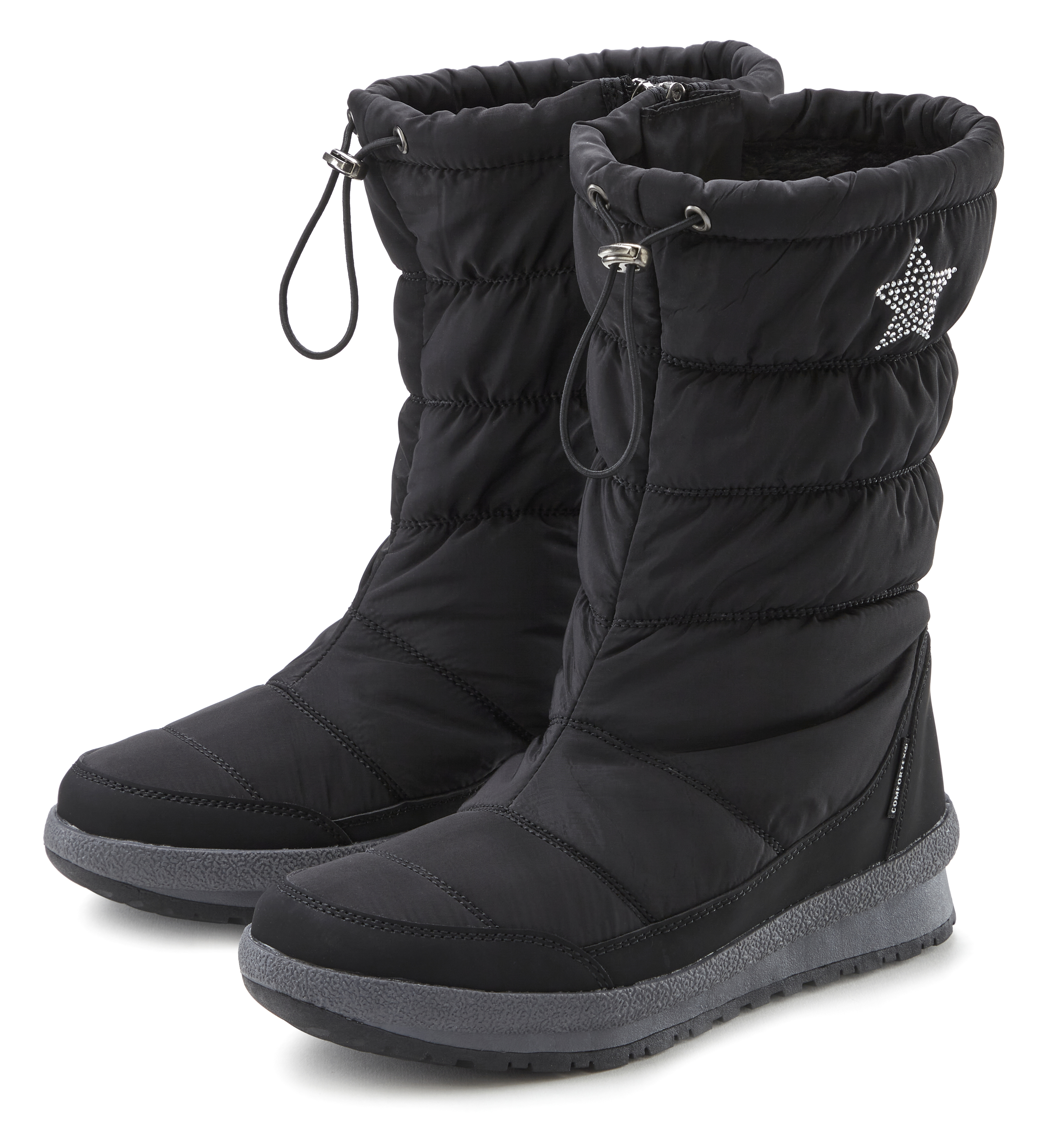 Winterstiefel, Winterboot, Stiefelette mit Profilsohle, wasserabweisend & Warmfutter