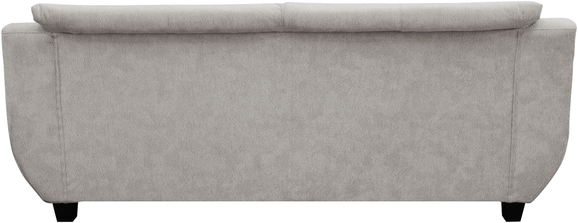 GOODproduct 3-Sitzer »Sillkeborg 207 cm, formschönes Sofa mit dunklen Füssen« aus pflegeleichtem, weichem Luxus-Microfaser