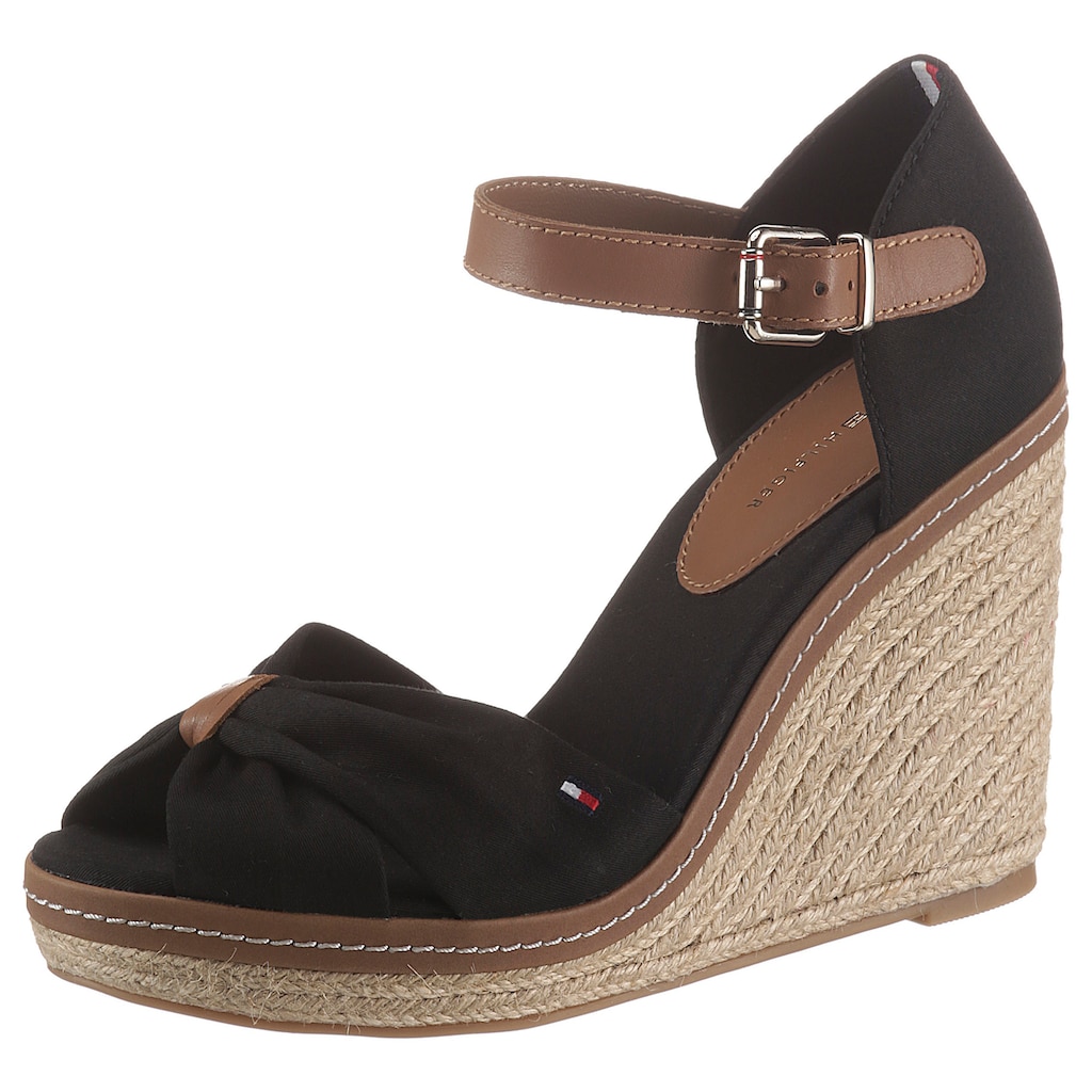 Tommy Hilfiger High-Heel-Sandalette »ICONIC ELENA SANDAL«, mit verstellbarer Schnalle