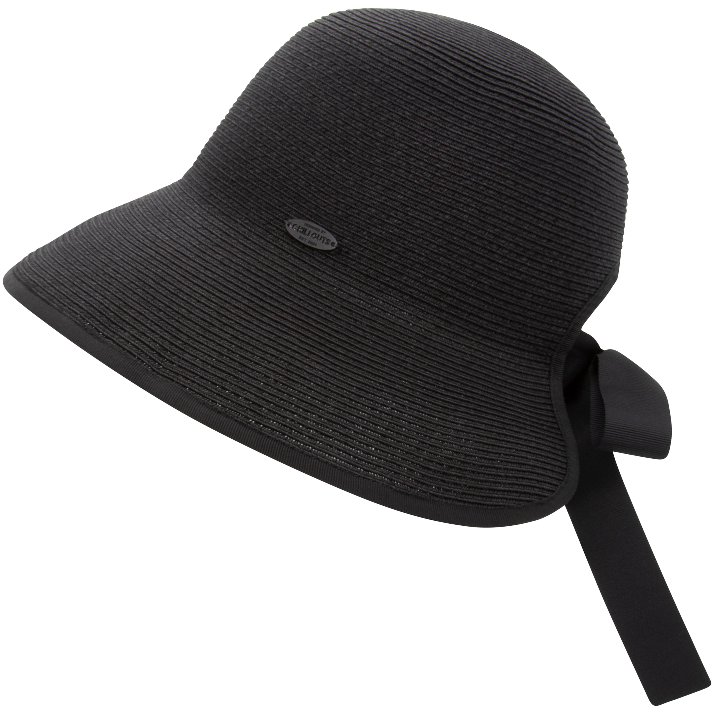 Image of chillouts Sonnenhut "Red Oak Hat" Femininer Sonnenhut mit Schleife am Hinterkopf