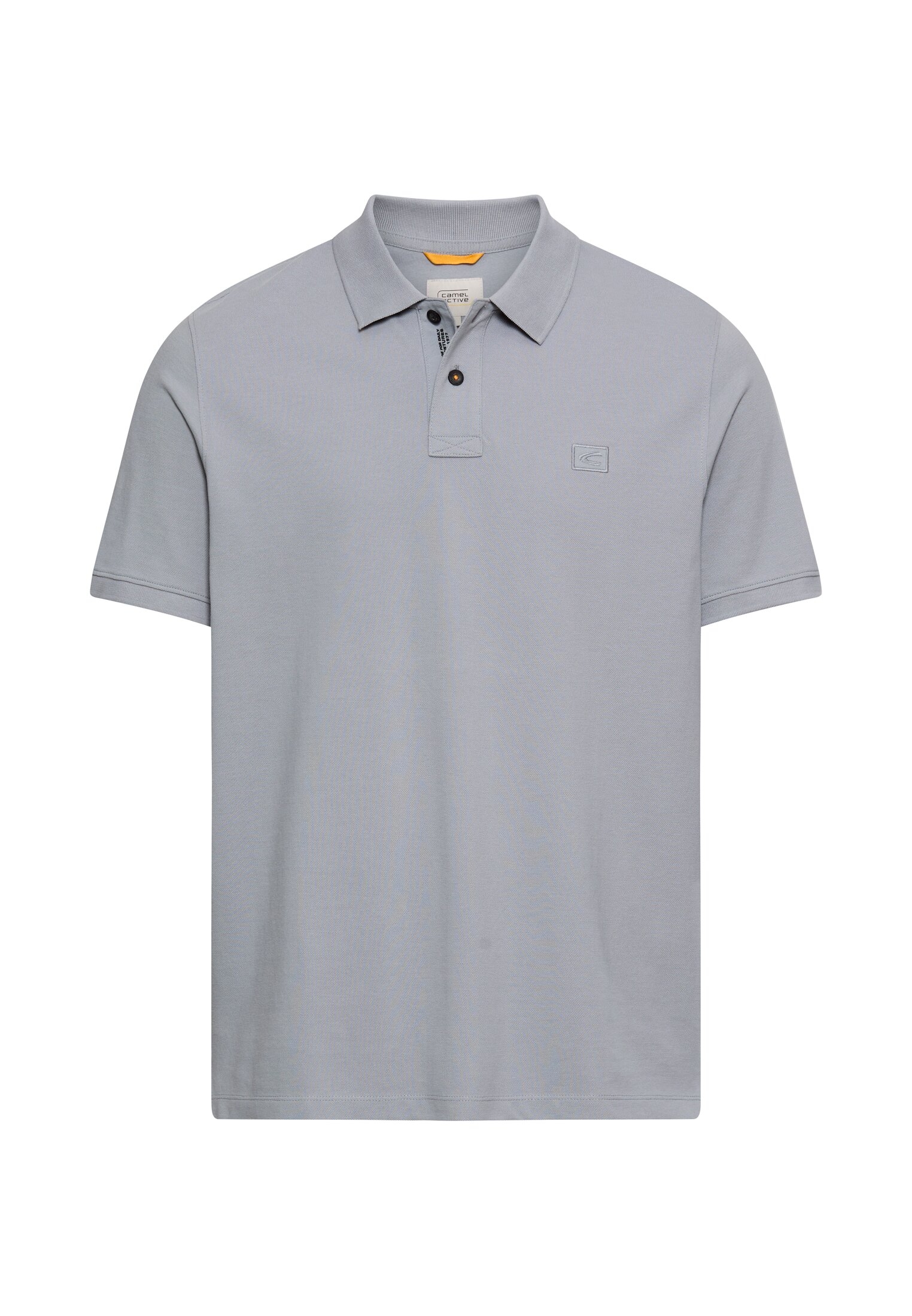 Image of camel active Poloshirt normale Passform, Polokragen, 2-Knopf-Form, mit Logo-Stickerei