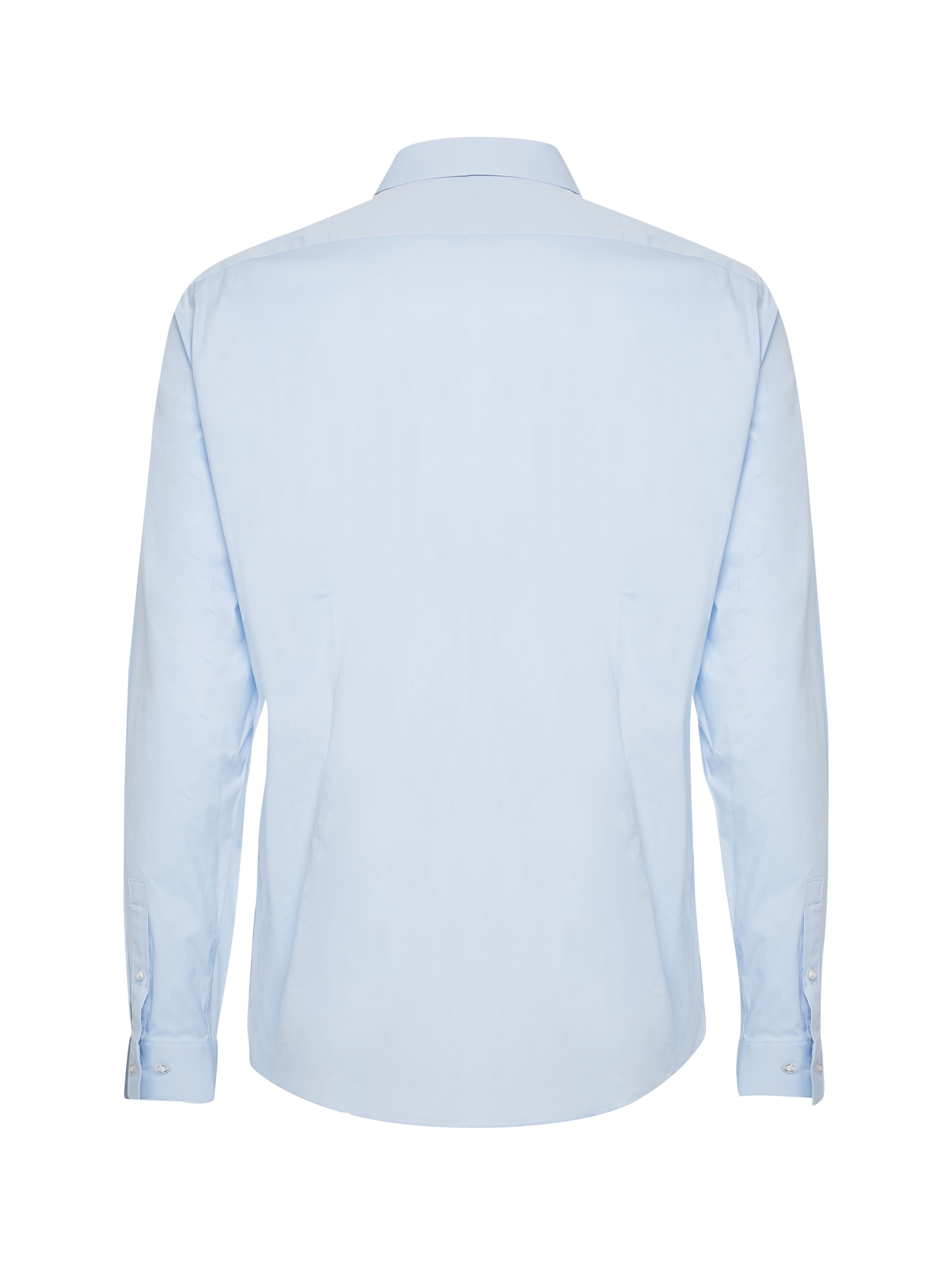 Calvin Klein Businesshemd »POPLIN STRETCH SLIM SHIRT«, mit Kentkragen, Logoprint auf Brusthöhe