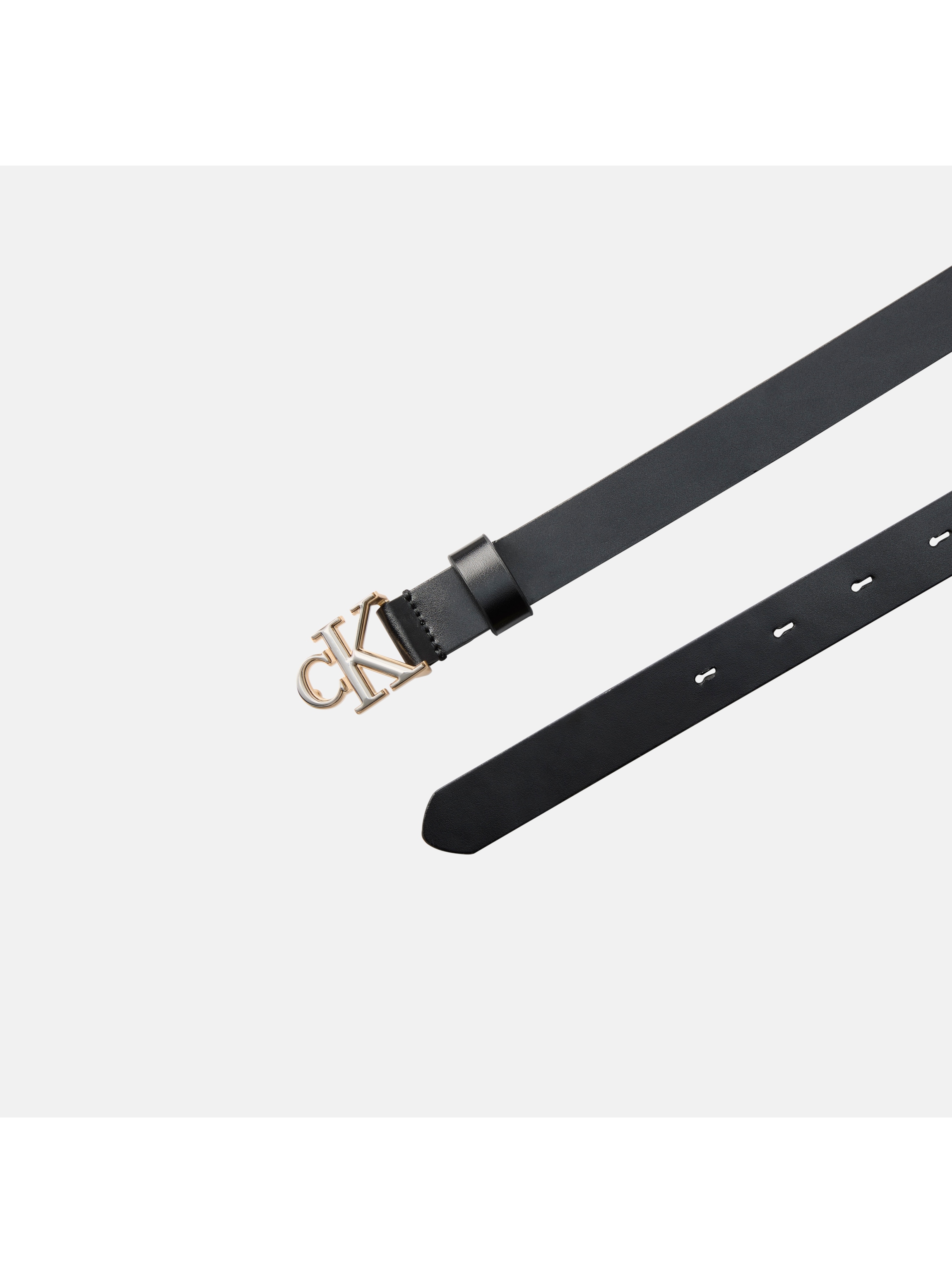 Calvin Klein Ledergürtel »ROUND CK 2COLOR BUCKLE SMOOTH 25« Regular fit und grössenverstellbar
