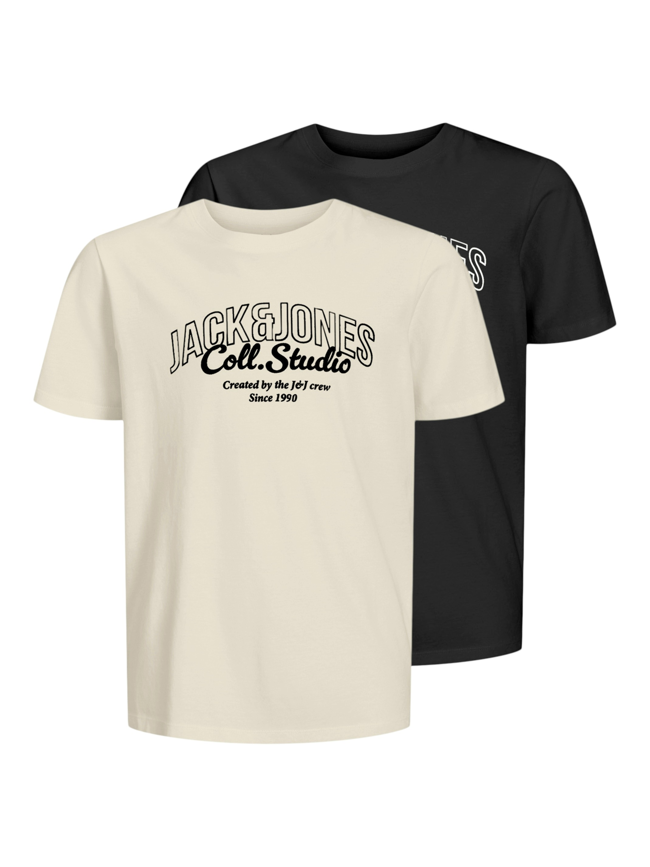 Jack & Jones Junior T-Shirt »JJMAKOTO TEE SS CREW NECK 2PK JNR« Packung, 2 Stk.