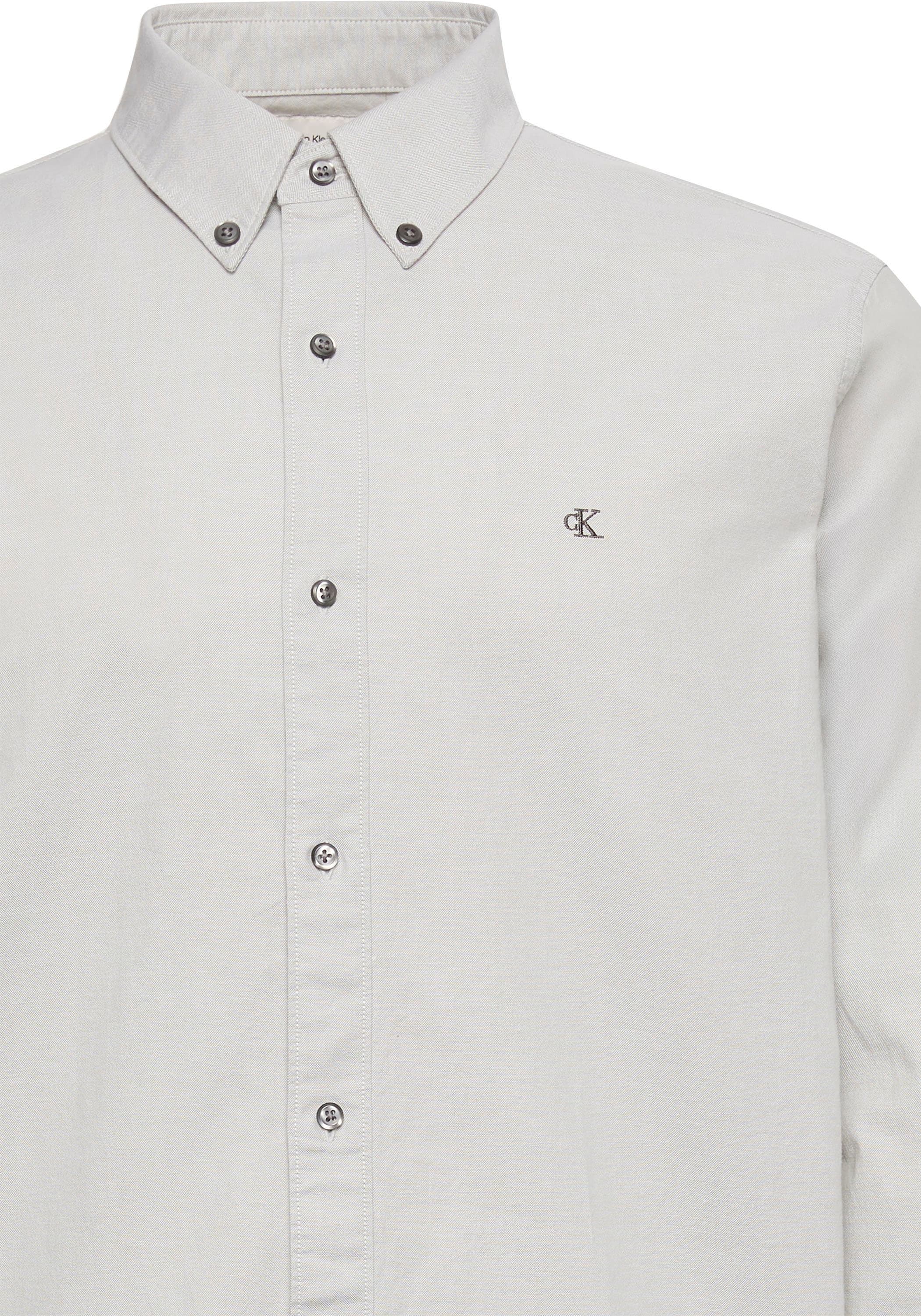 Calvin Klein Jeans Chemise à manches longues col boutonné, stretch coton
