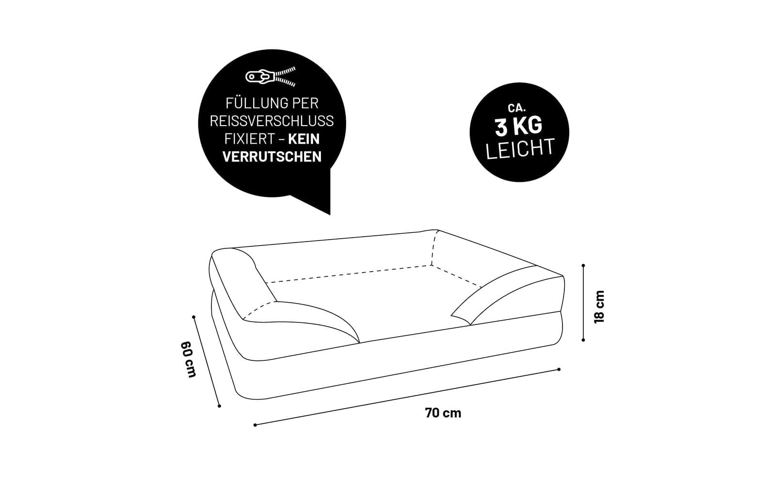 Lumaland Hundebett »Indoor Cord S«