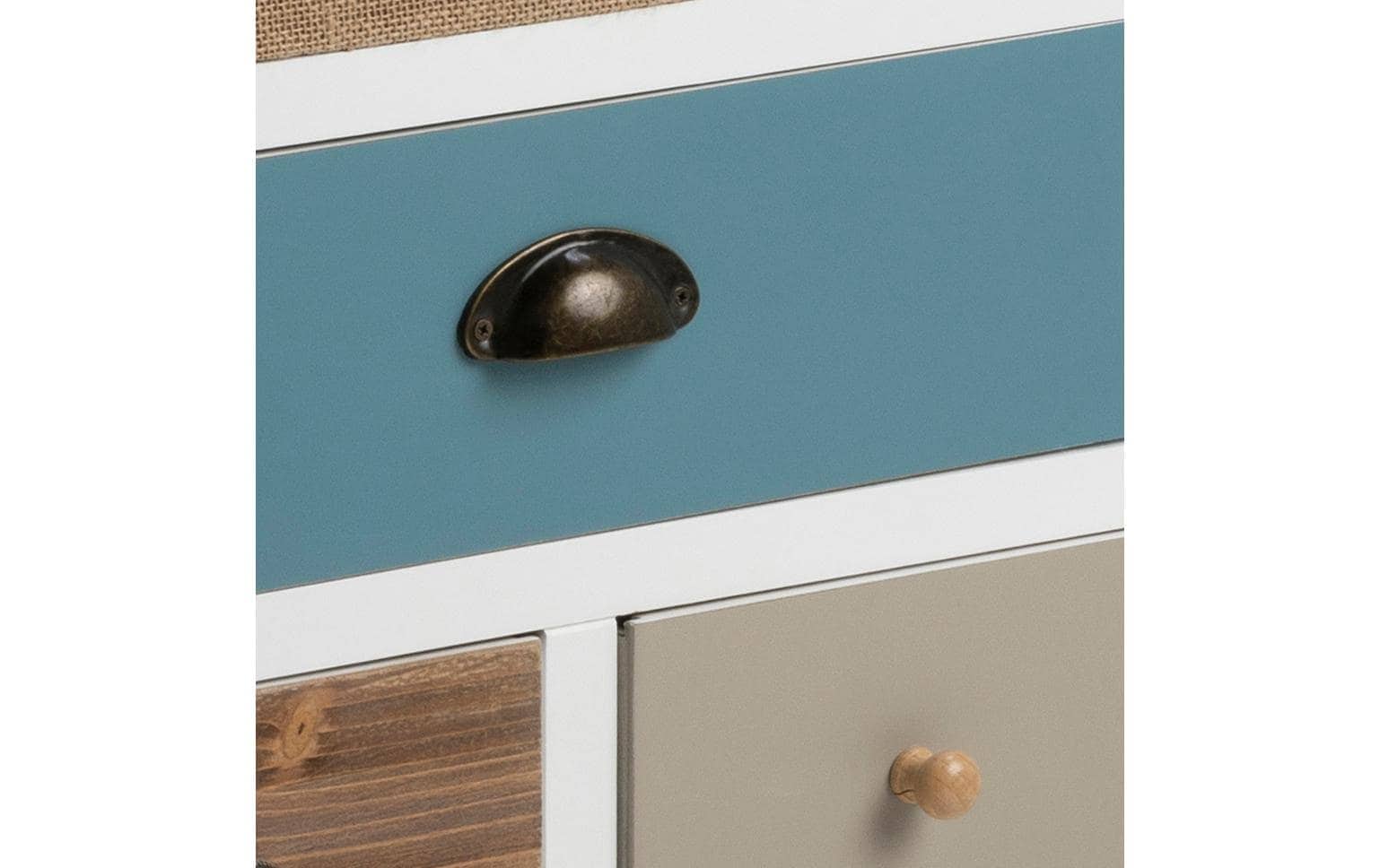 AC Design Kommode »Thais 48 cm x 98 cm, Mehrfarbig/Weiss«